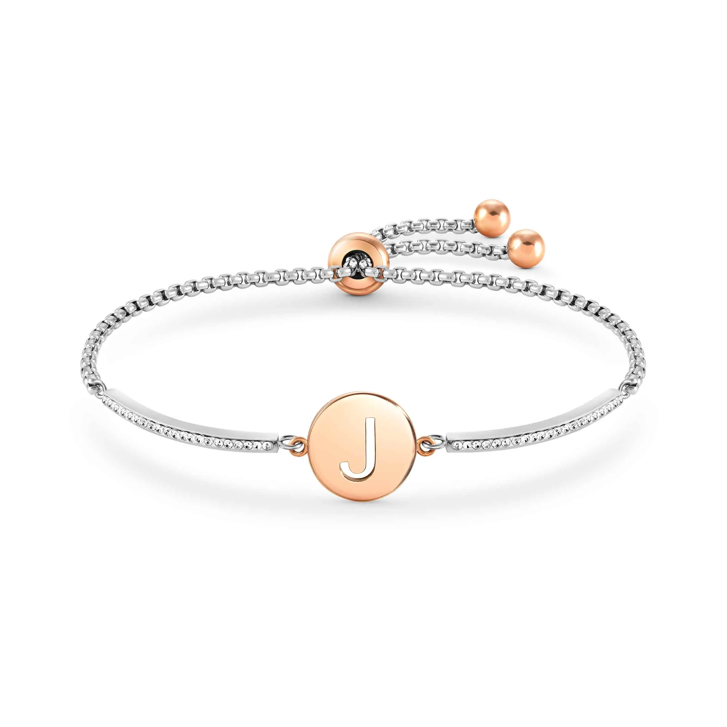 Milleluci bracelet, Letter J in Stainless Steel - Nomination Qatar Milleluci bracelet, Letter J in Stainless Steel