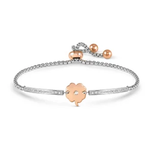 Milleluci bracelet Four-Leaf Clover with CZ
