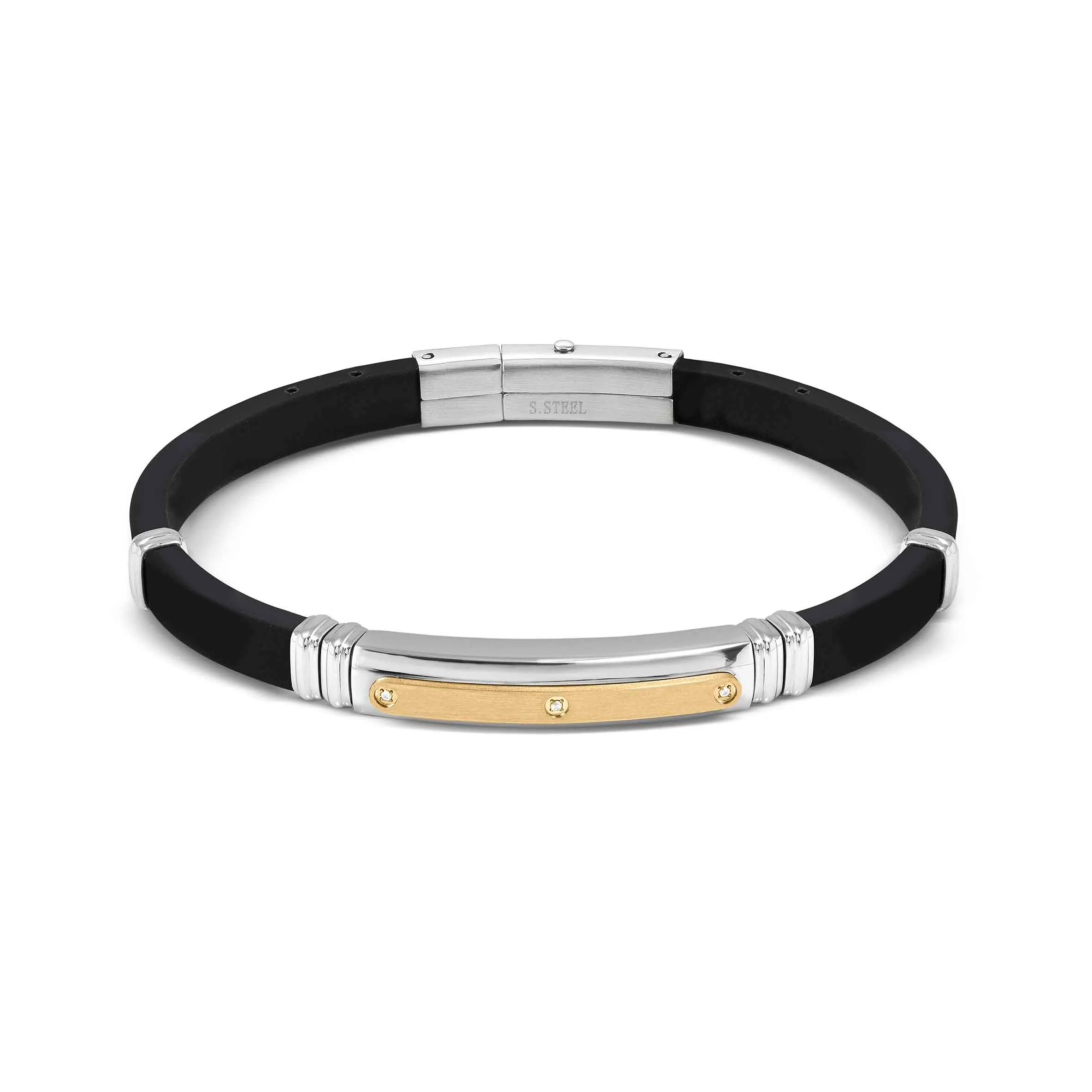 City Energy Ed. bracelet, plate, 3 CZ - Nomination Qatar City Energy Ed. bracelet, plate, 3 CZ
