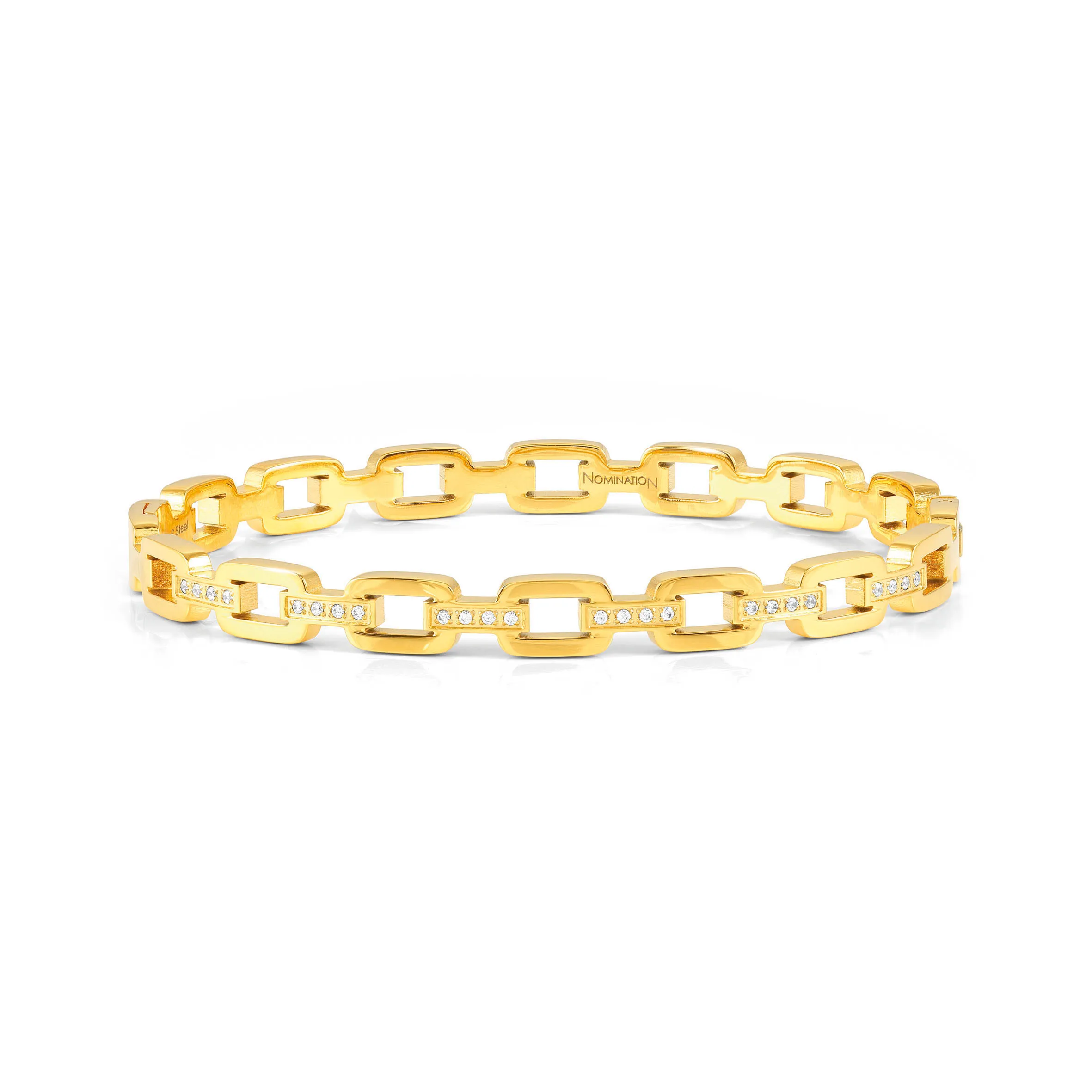 Pretty Bangles rigid chain bracelet with CZ - Nomination Qatar Pretty Bangles rigid chain bracelet with CZ