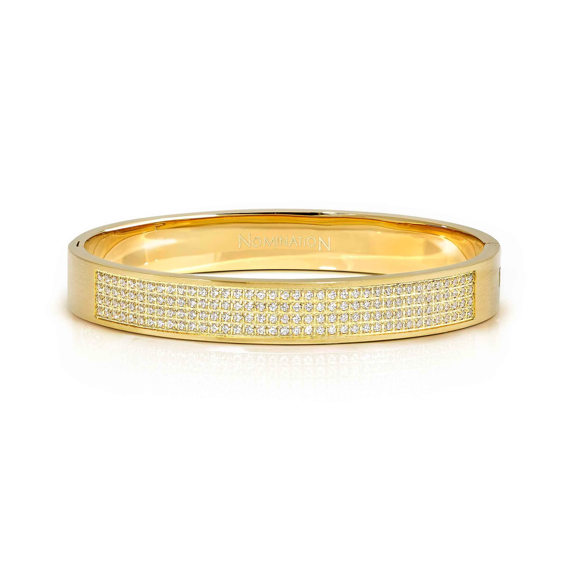 Pretty Bangles wide bracelet, Satin finish yellow PVD - Nomination Qatar Pretty Bangles wide bracelet, Satin finish yellow PVD