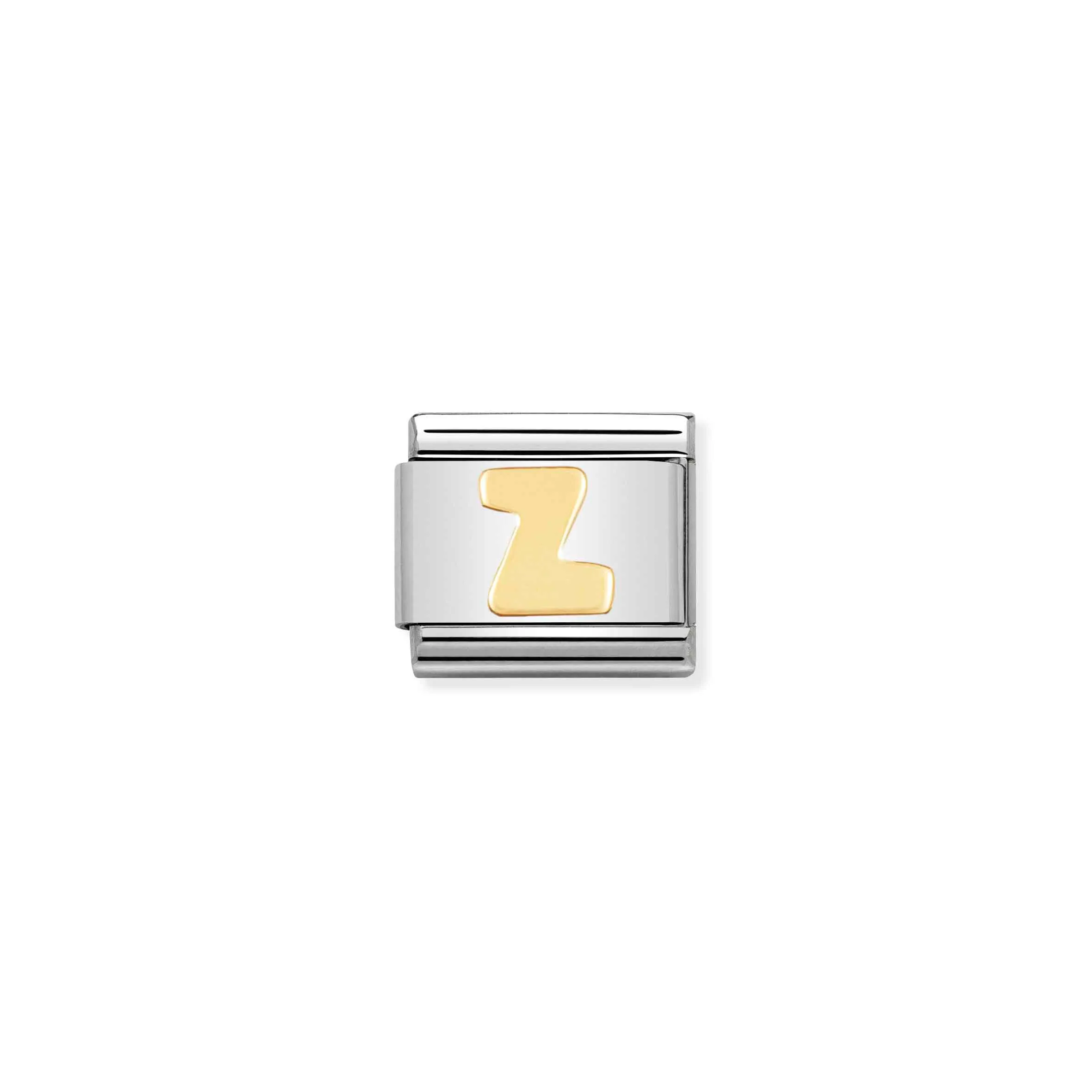 Charm, Composable Link, Letter Z in bonded yellow gold - Nomination Qatar Charm, Composable Link, Letter Z in bonded yellow gold