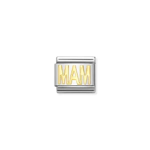 Charm, Composable Link, MAM in bonded yellow gold