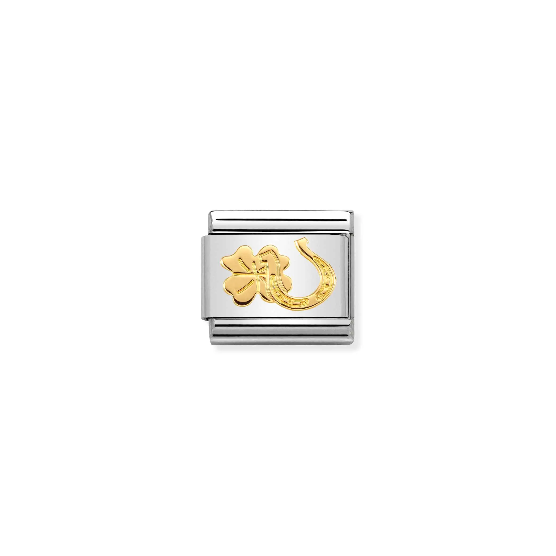 Charm, Composable Link, Horseshoe and Clover - Nomination Qatar Charm, Composable Link, Horseshoe and Clover