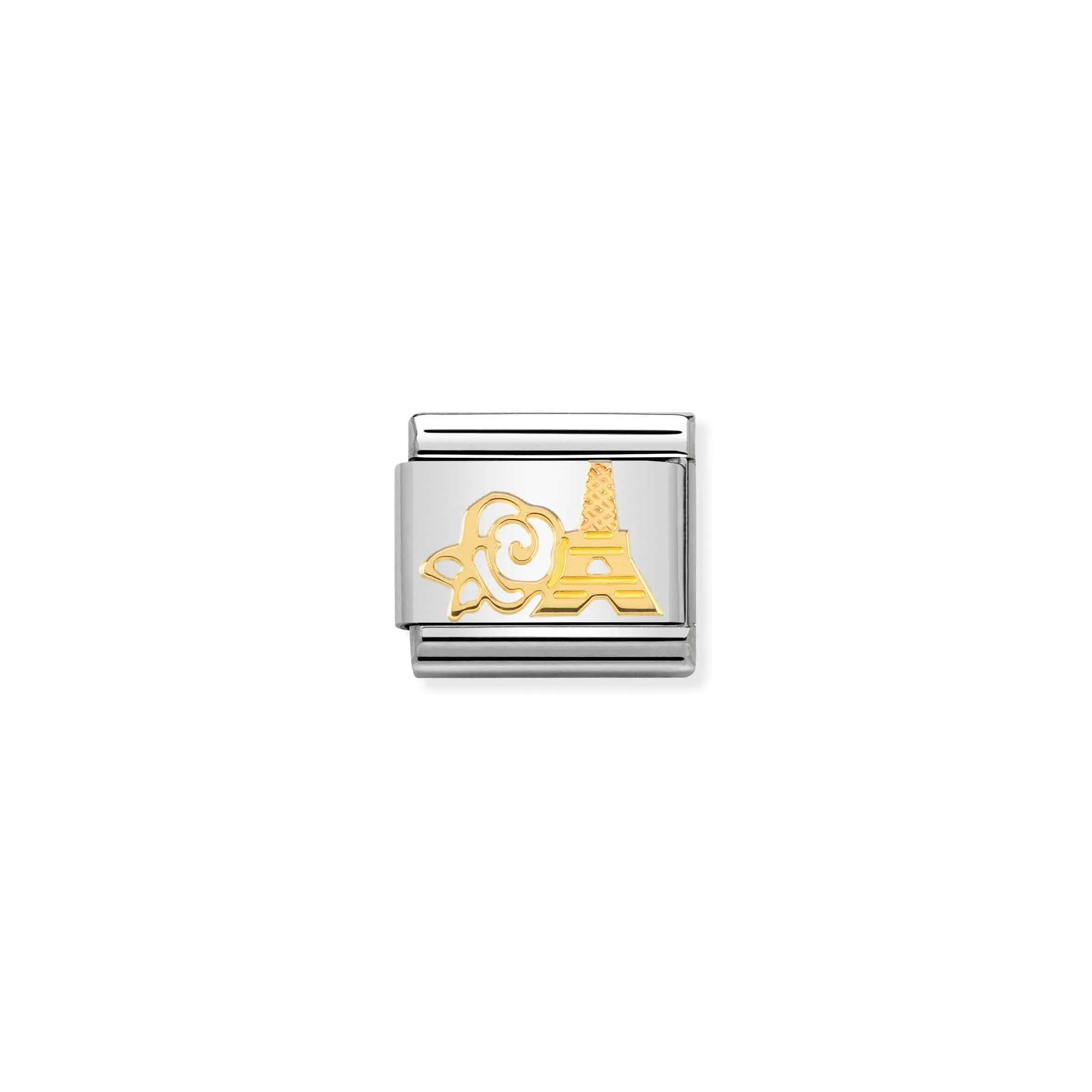 Charm, Composable Link, Rose and Eiffel Tower - Nomination Qatar Charm, Composable Link, Rose and Eiffel Tower