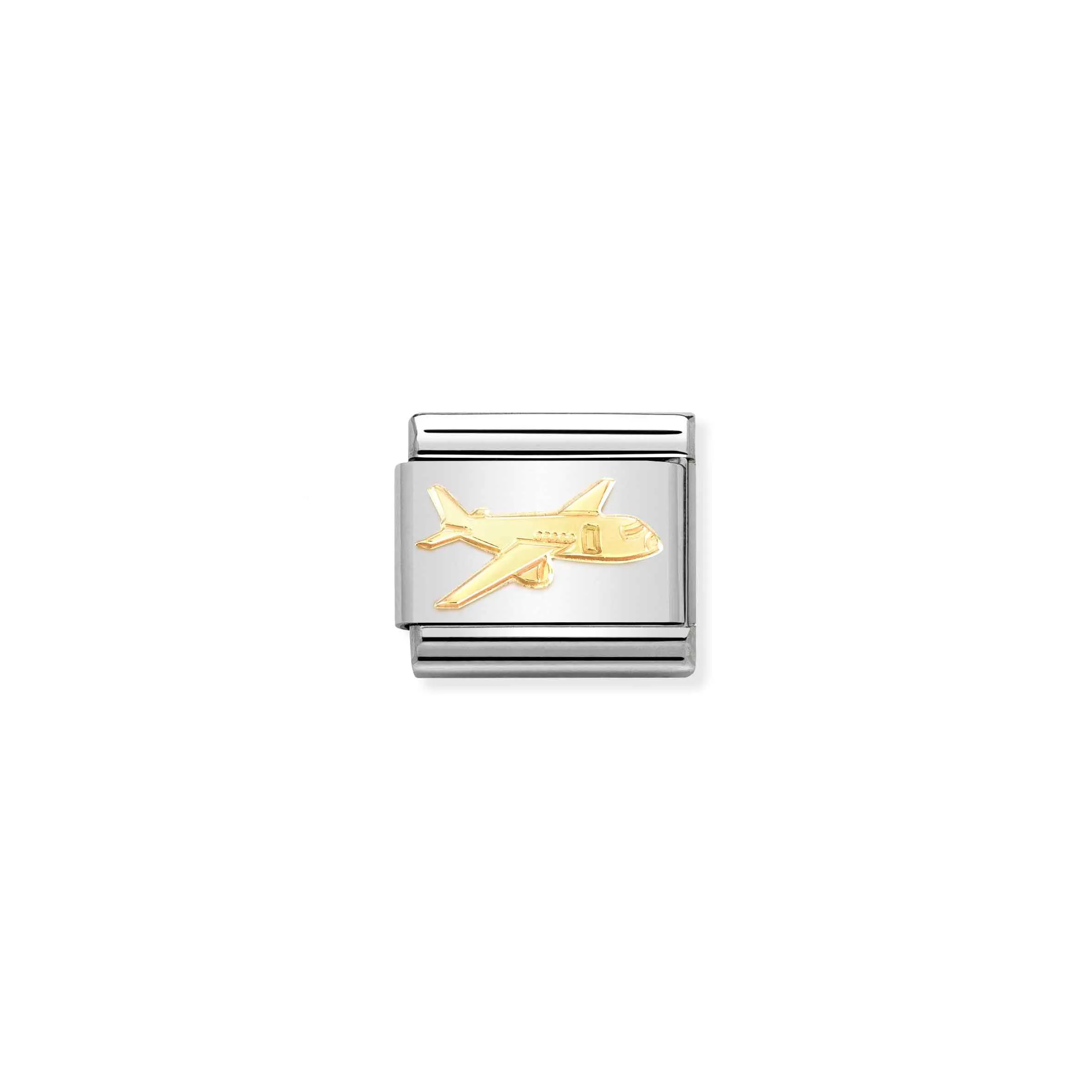 Charm, Composable Link, gold Airplane symbol - Nomination Qatar Charm, Composable Link, gold Airplane symbol