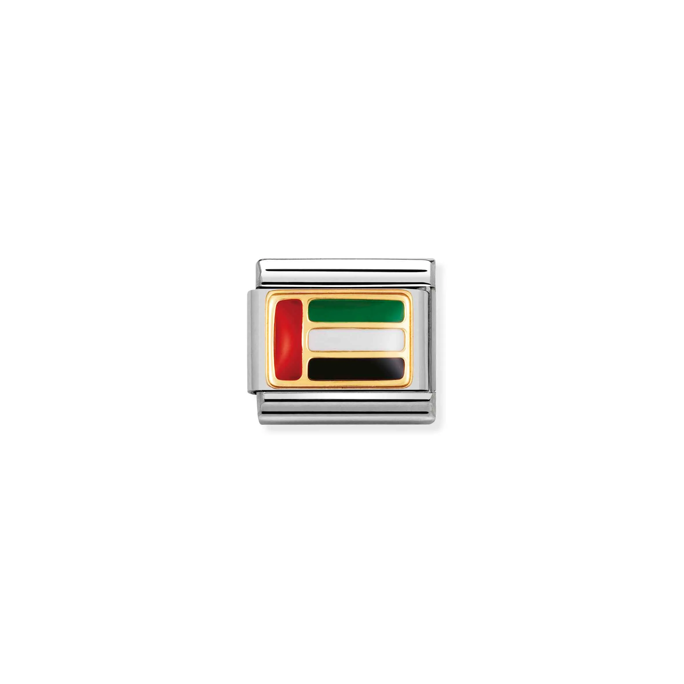 Charm, Composable Link, UAE Flag in Enamel - Nomination Qatar Charm, Composable Link, UAE Flag in Enamel