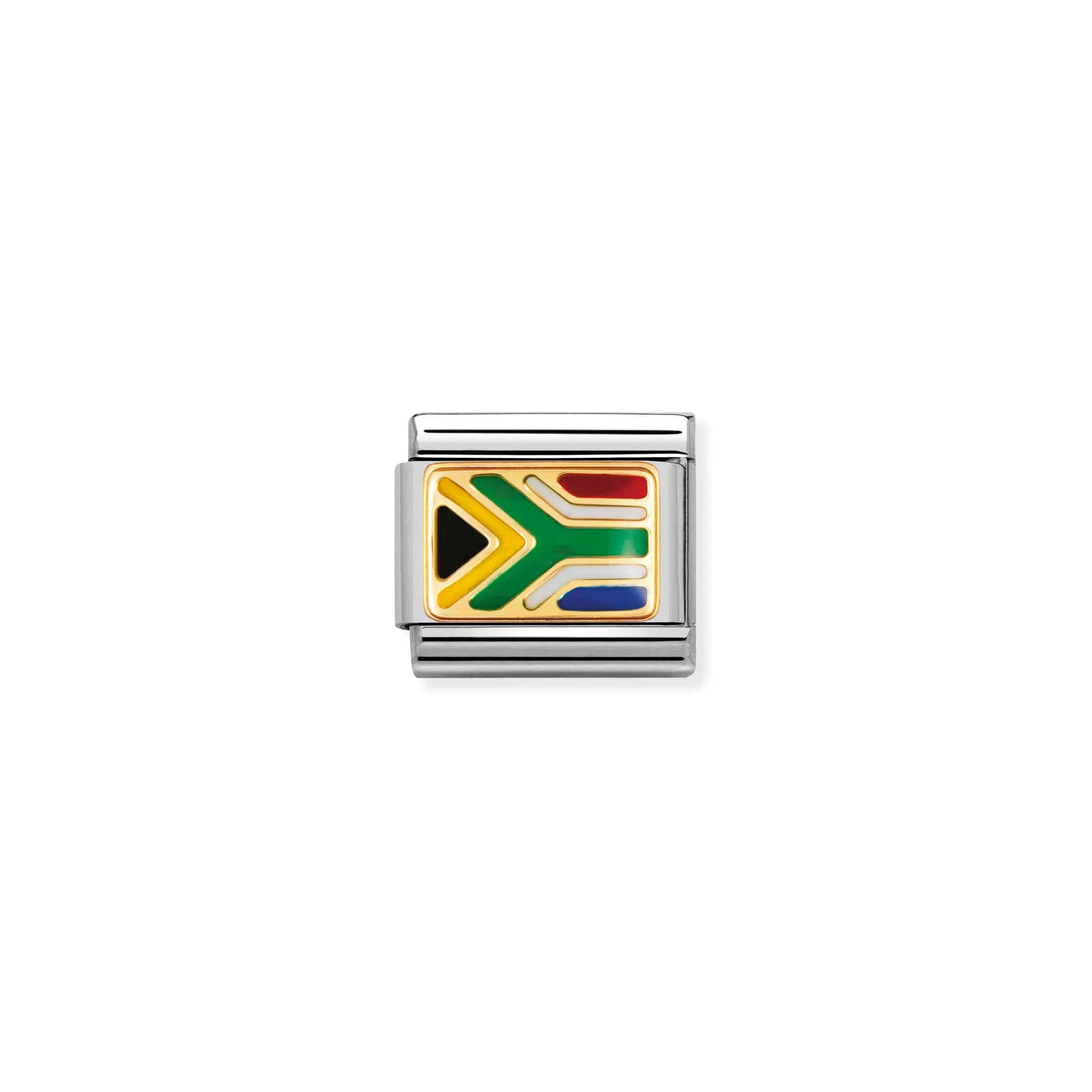 Charm, Composable Link, South Africa Flag in Enamel - Nomination Qatar Charm, Composable Link, South Africa Flag in Enamel
