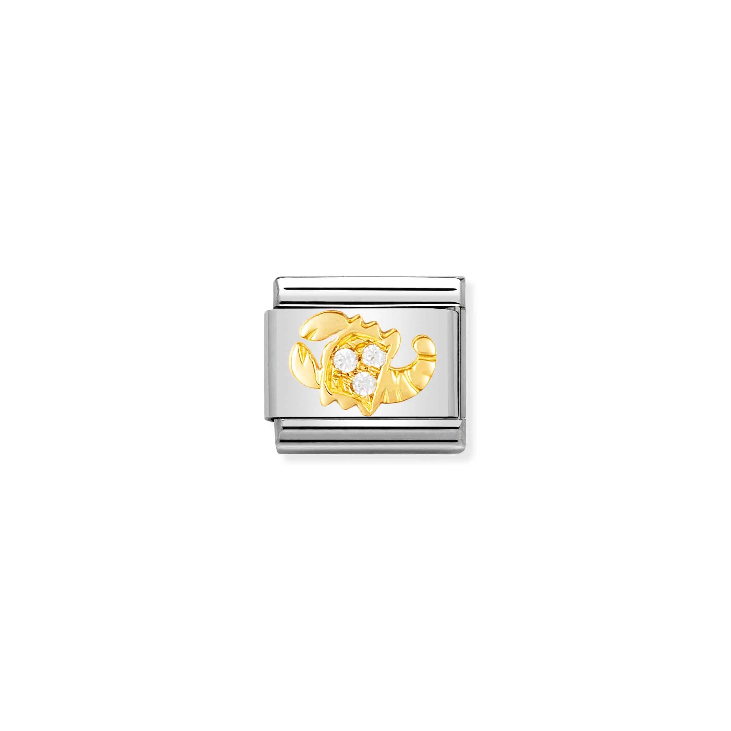 Charm, Composable Link, Scorpio in bonded yellow gold and Stone - Nomination Qatar Charm, Composable Link, Scorpio in bonded yellow gold and Stone