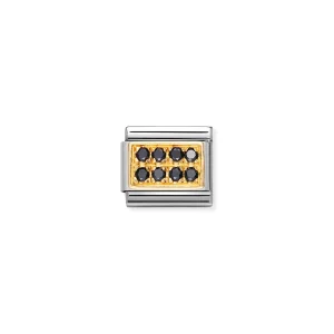 Charm, Composable Link, with black Zirconia