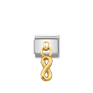 Charm, Composable Link, bonded yellow gold Infinity