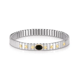 Stretch Bracelet with Oval Hard Stone