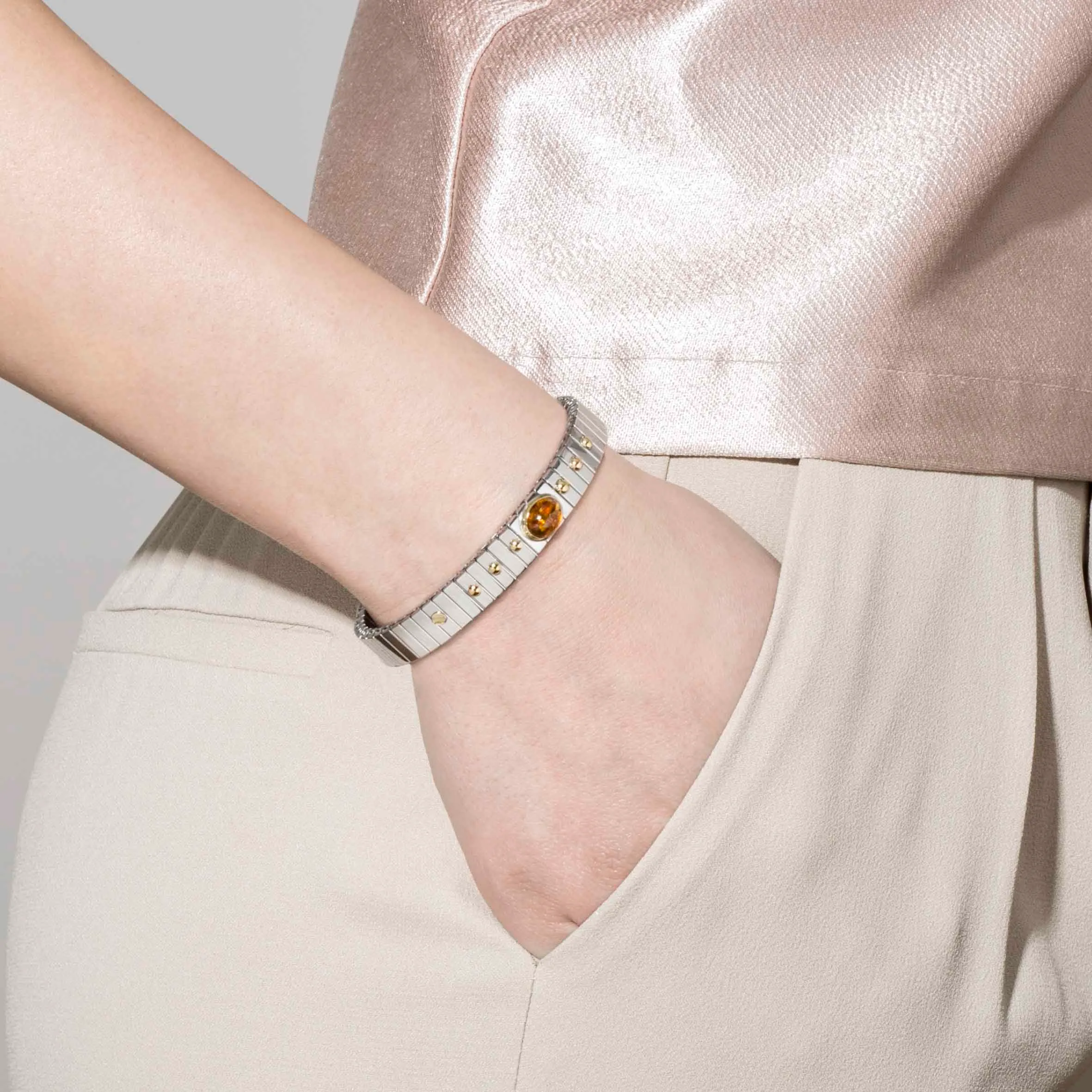 Stretch Bracelet with Oval Hard Stone - Nomination Qatar Stretch Bracelet with Oval Hard Stone - Image 2