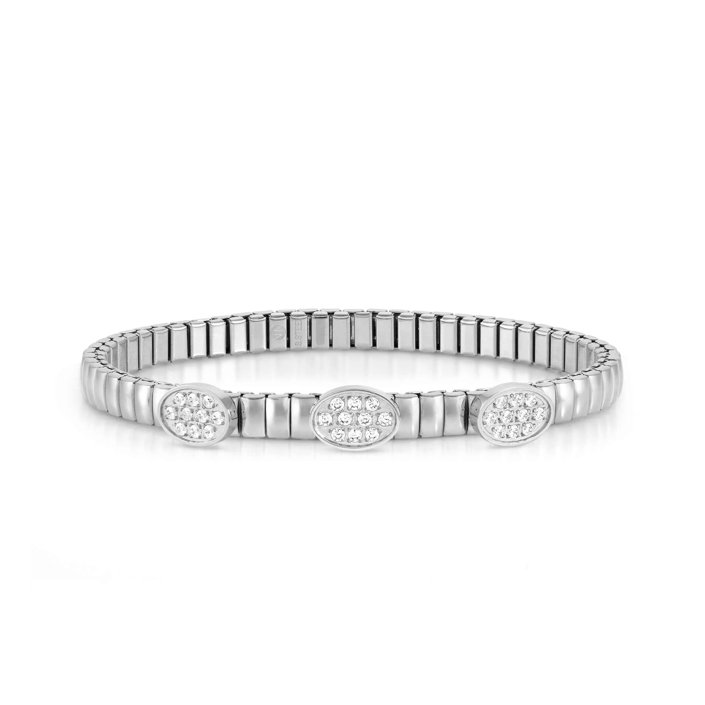 Extension bracelet in stainless steel with 3 Ovals - Nomination Qatar Extension bracelet in stainless steel with 3 Ovals