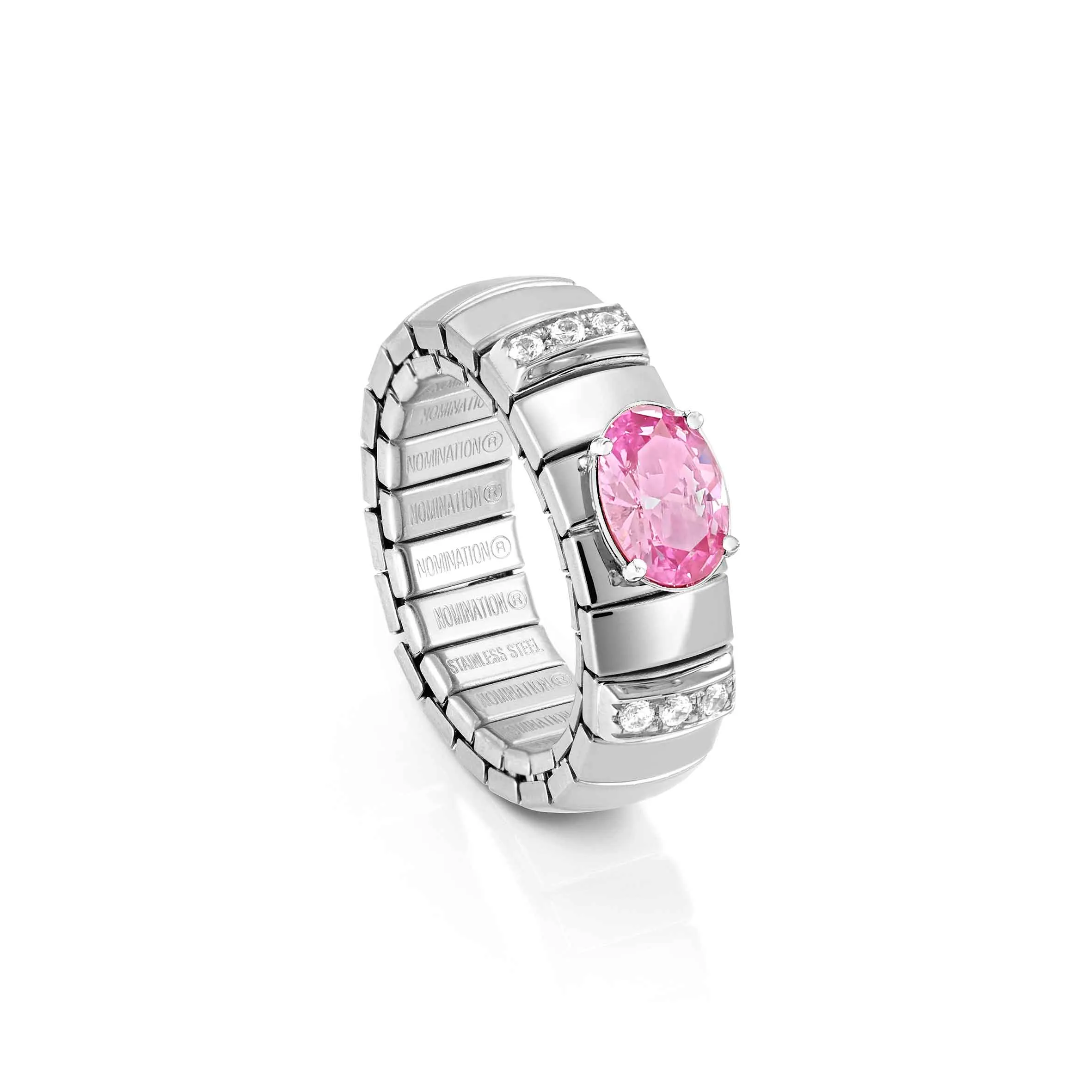 Extension ring with coloured Oval Cubic Zirconia - Nomination Qatar Extension ring with coloured Oval Cubic Zirconia