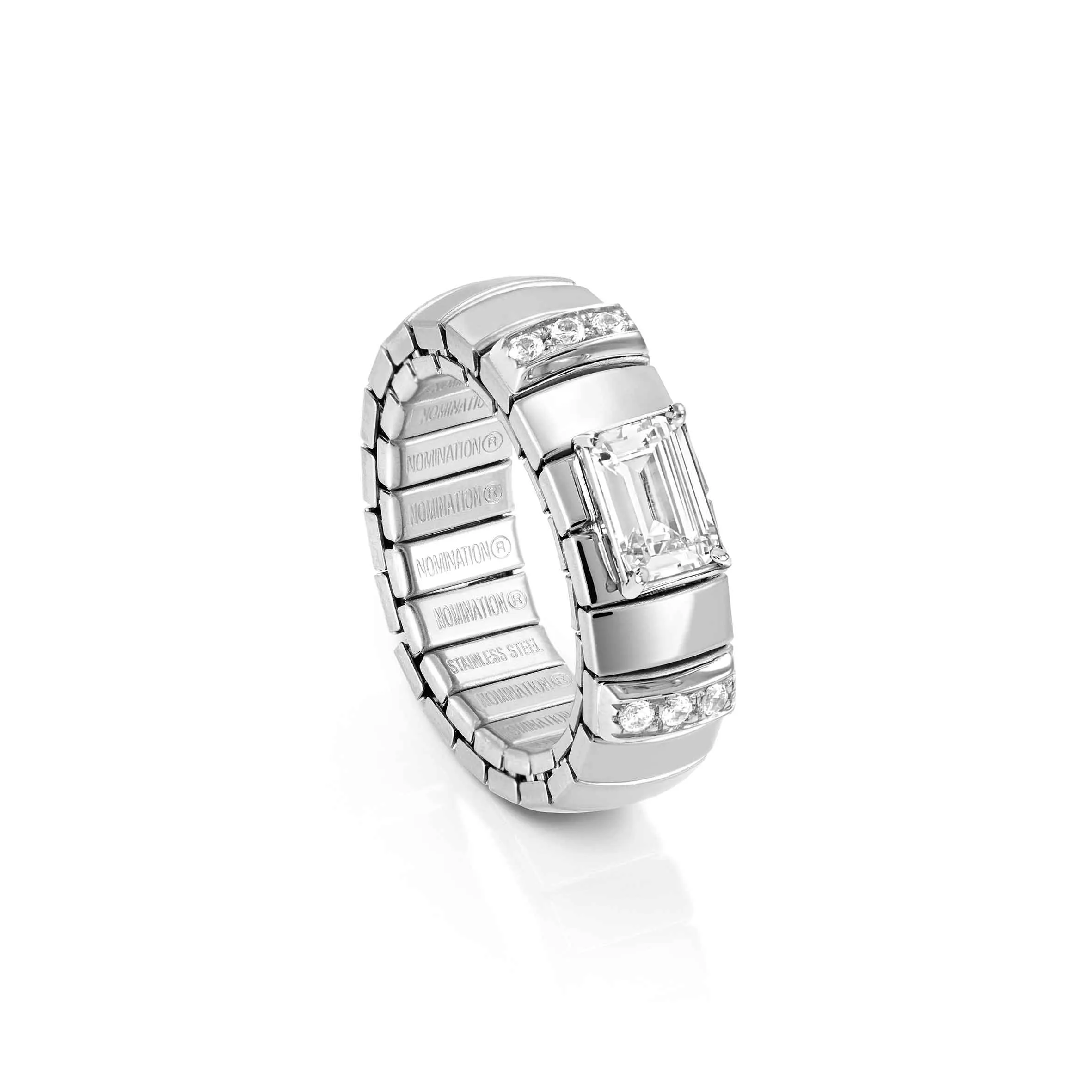 Extension ring with Baguette shaped stone - Nomination Qatar Extension ring with Baguette shaped stone