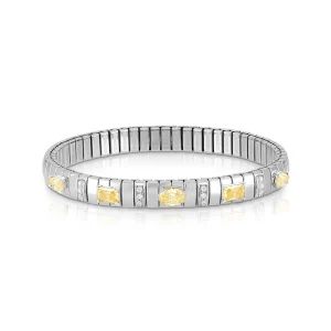 Extension bracelet with coloured mixed Cubic Zirconia