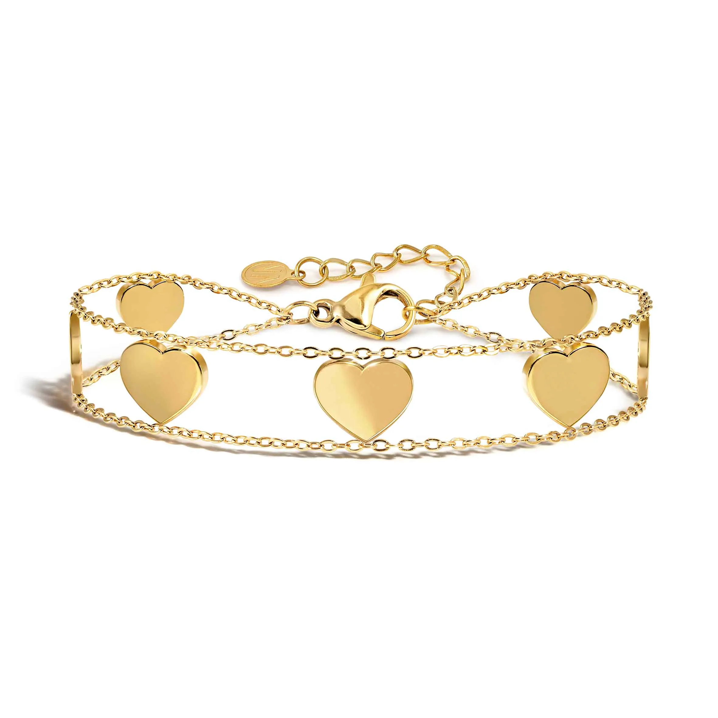 Ritmatika double chain Heart bracelet - Nomination Qatar Ritmatika double chain Heart bracelet