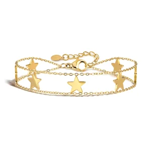 Ritmatika double chain Star bracelet