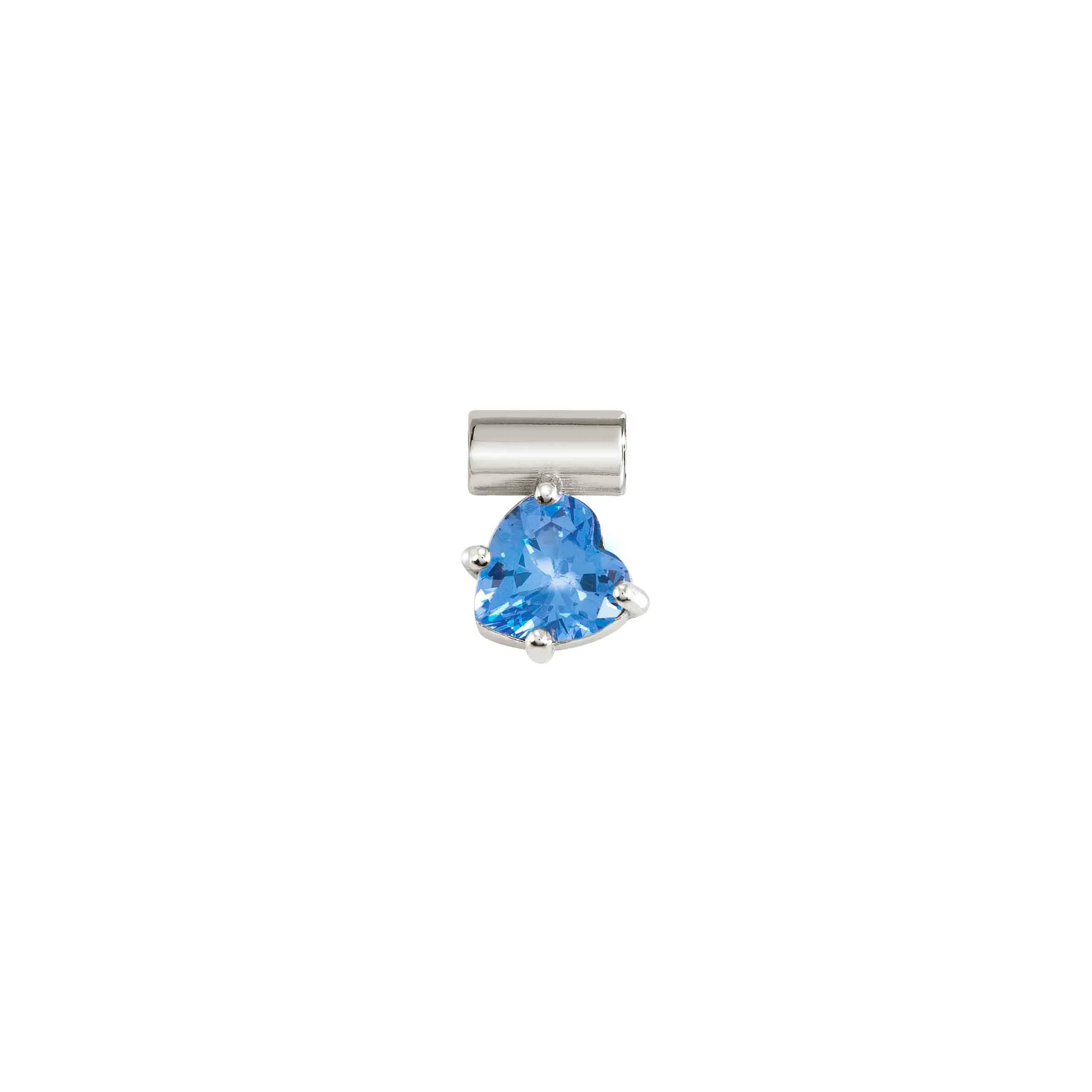 SeiMia Charm - Heart, Light Blue Stone - Nomination Qatar SeiMia Charm - Heart, Light Blue Stone