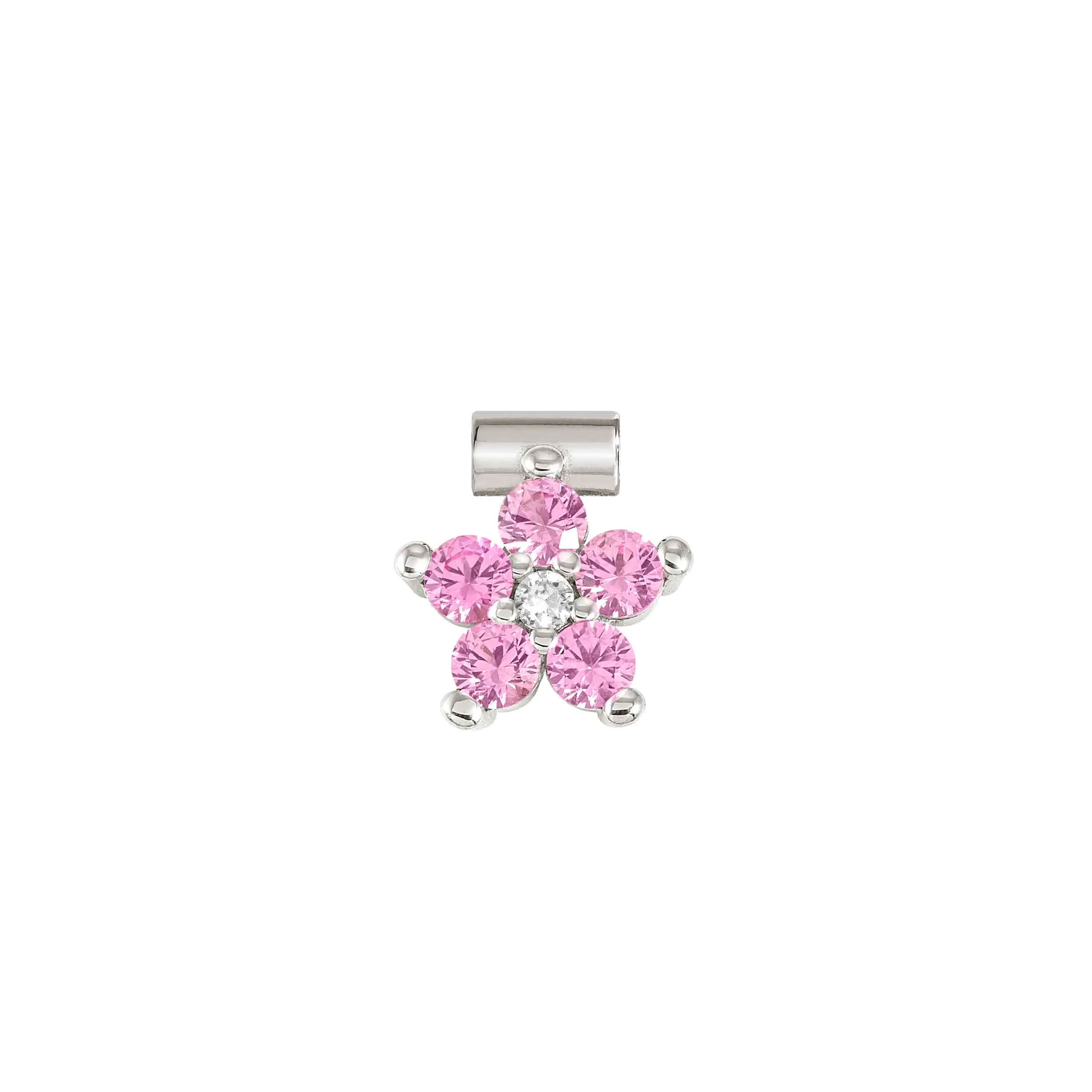 SeiMia pendant, large Flower, Pink and White - Nomination Qatar SeiMia pendant, large Flower, Pink and White