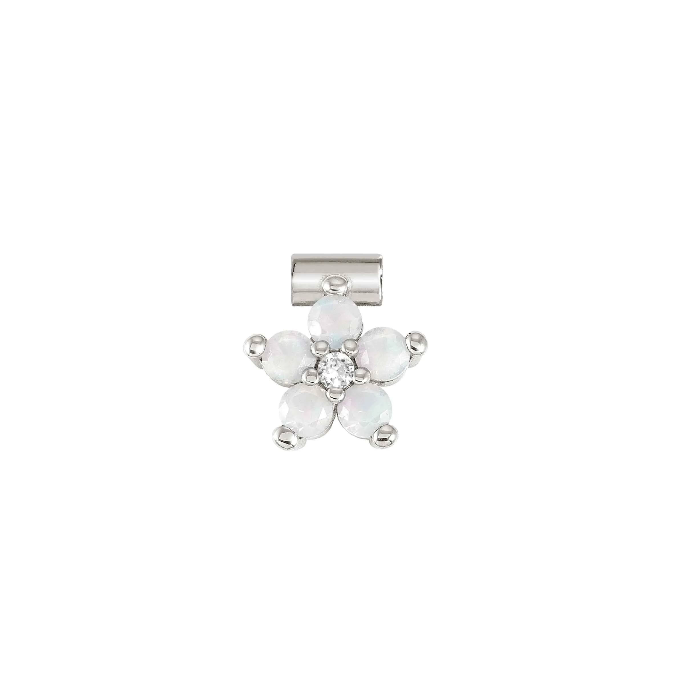 SeiMia pendant, large Flower, Opal, White CZ - Nomination Qatar SeiMia pendant, large Flower, Opal, White CZ