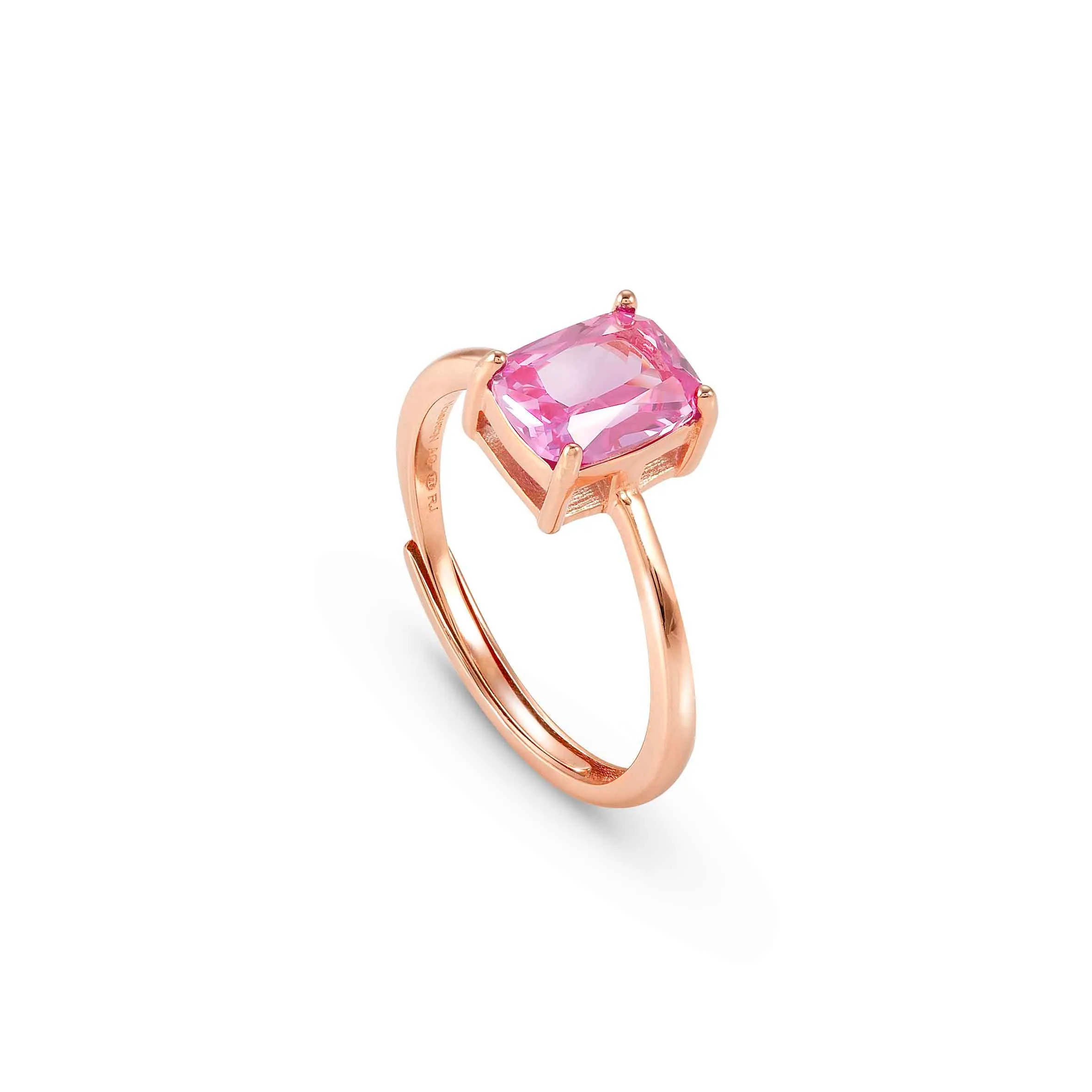 Colour Wave ring with Pink Cubic Zirconia - Nomination Qatar Colour Wave ring with Pink Cubic Zirconia