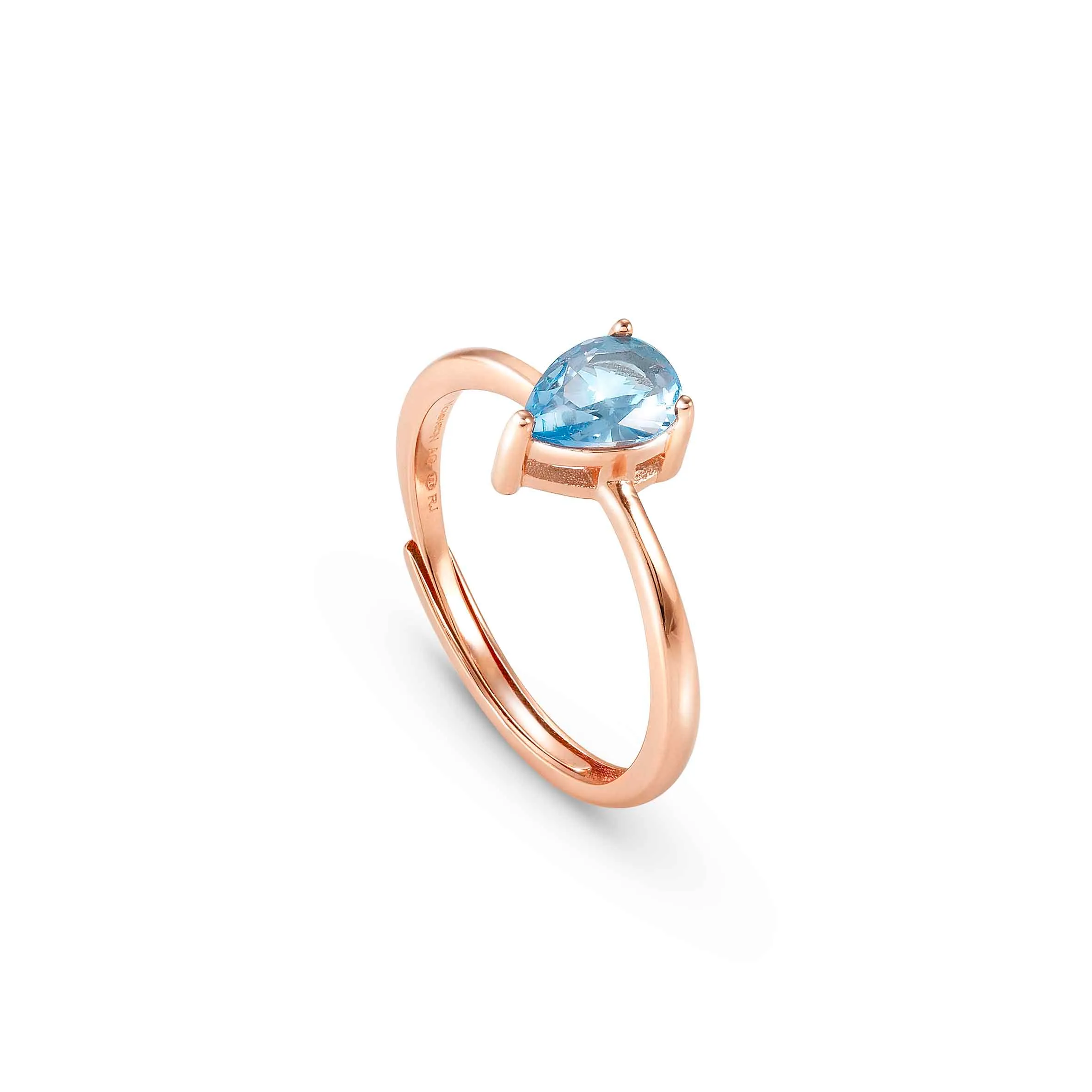 Colour Wave ring with Light Blue Cubic Zirconia - Nomination Qatar Colour Wave ring with Light Blue Cubic Zirconia