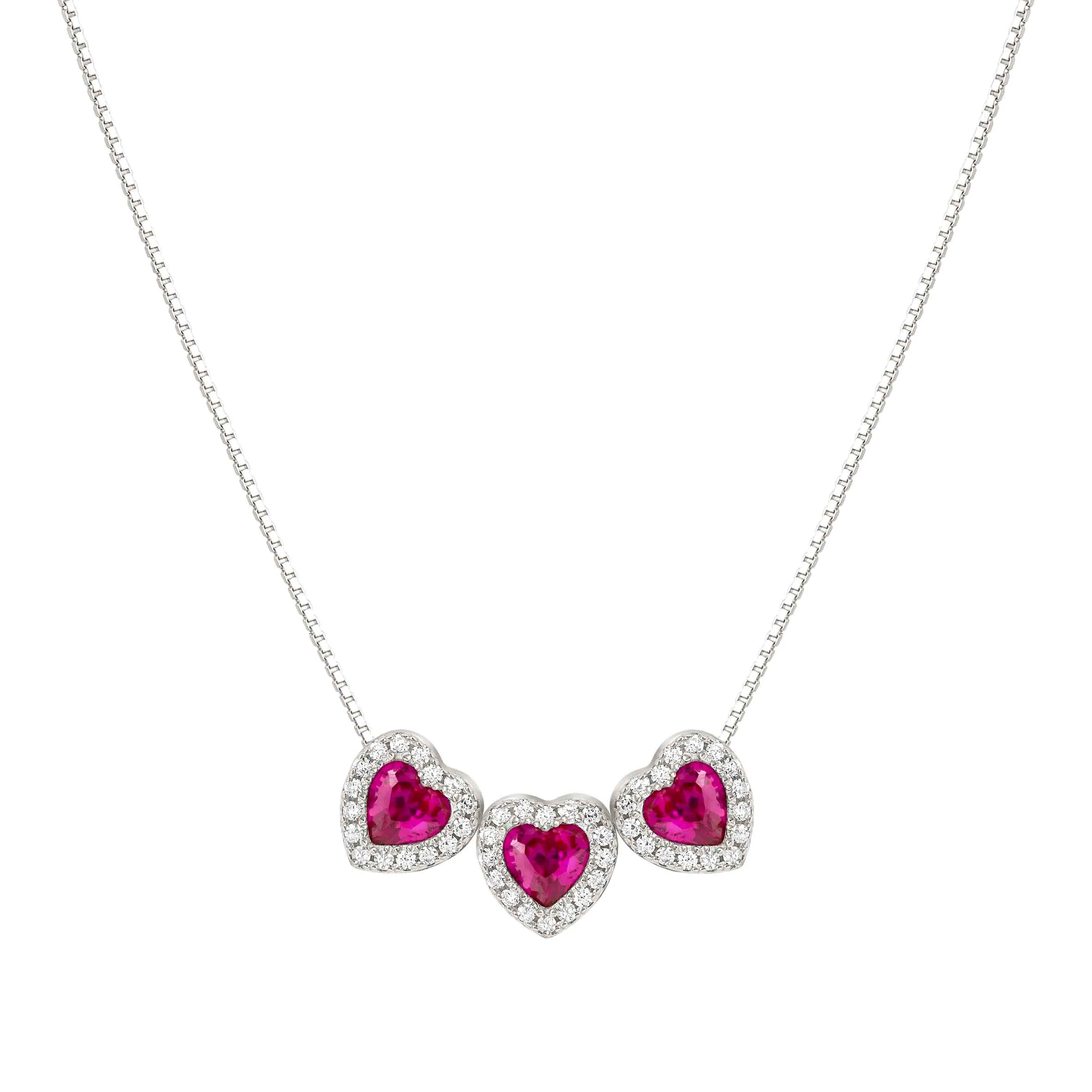 All My Love necklace with 3 Hearts and CZ - Nomination Qatar All My Love necklace with 3 Hearts and CZ