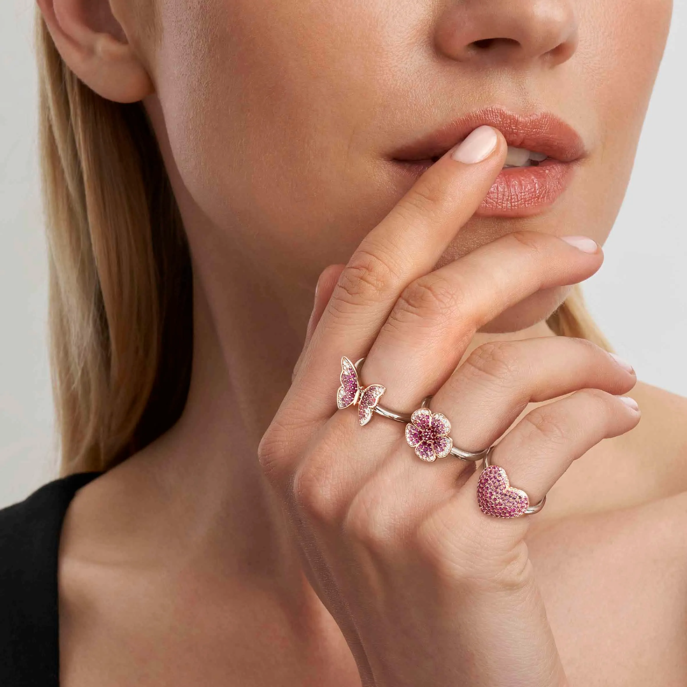 Crysalis ring, Butterfly with Cubic Zirconia - Nomination Qatar Crysalis ring, Butterfly with Cubic Zirconia - Image 3