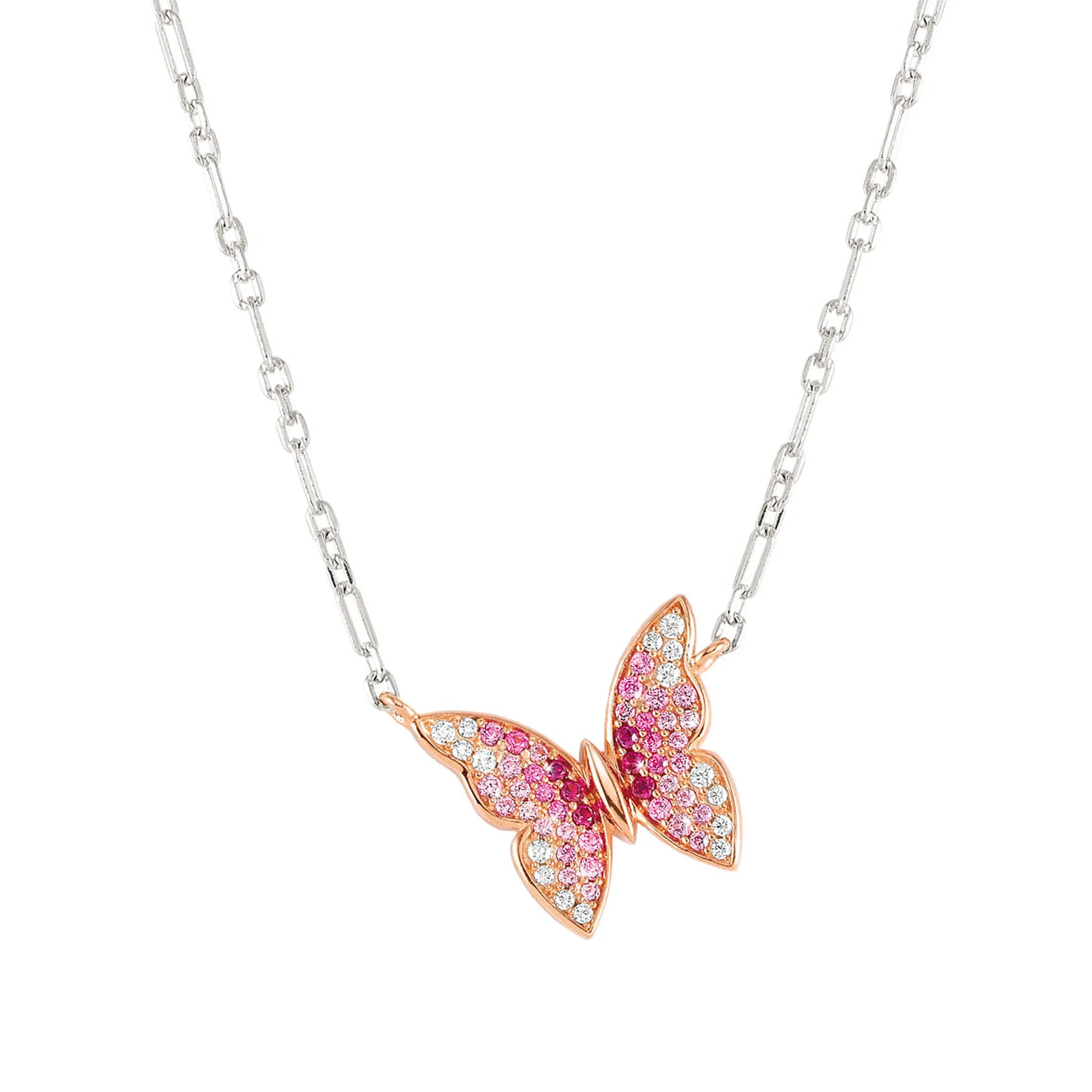 Crysalis necklace, Butterfly with Cubic Zirconia - Nomination Qatar Crysalis necklace, Butterfly with Cubic Zirconia