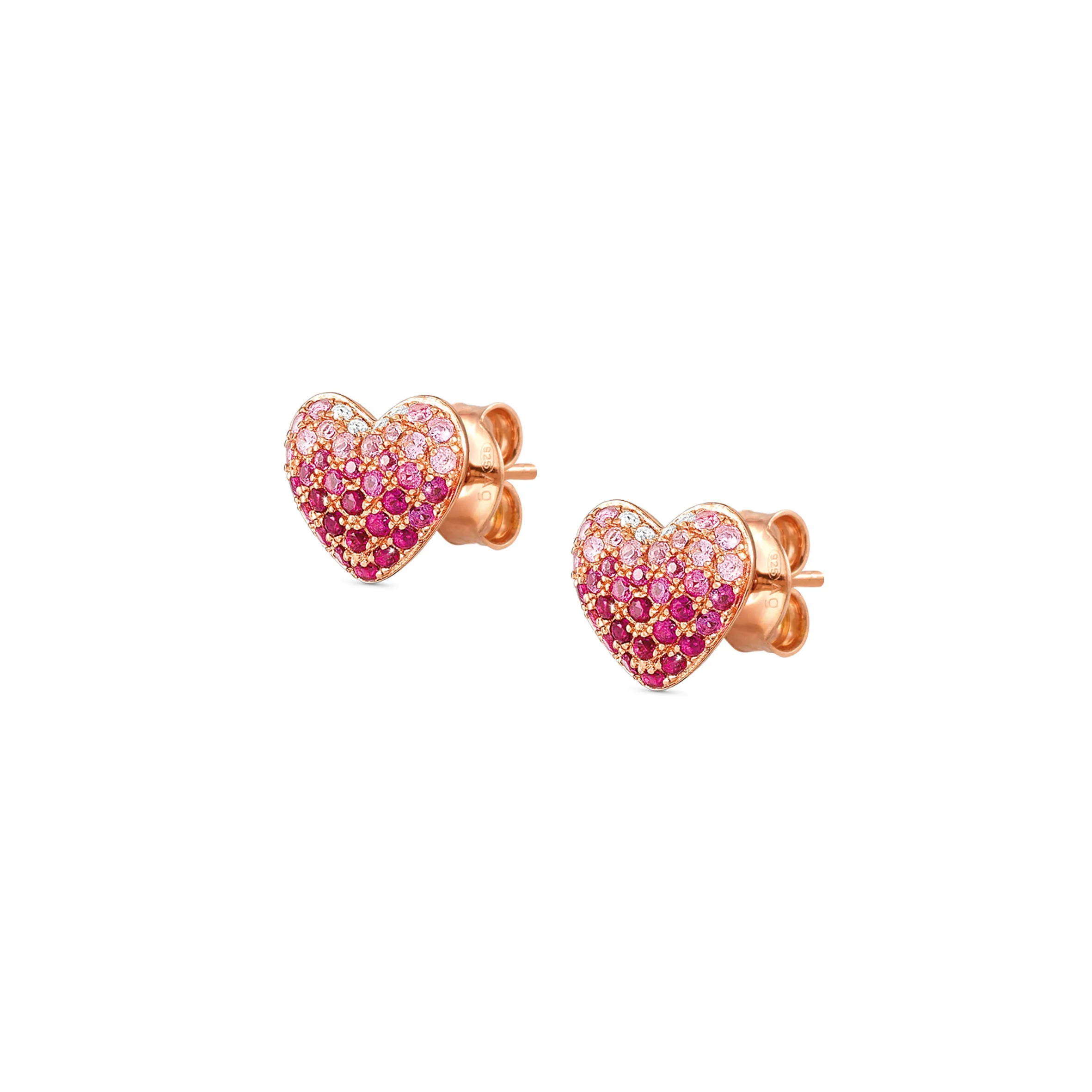 Crysalis earrings, Heart with Cubic Zirconia - Nomination Qatar Crysalis earrings, Heart with Cubic Zirconia - Image 3