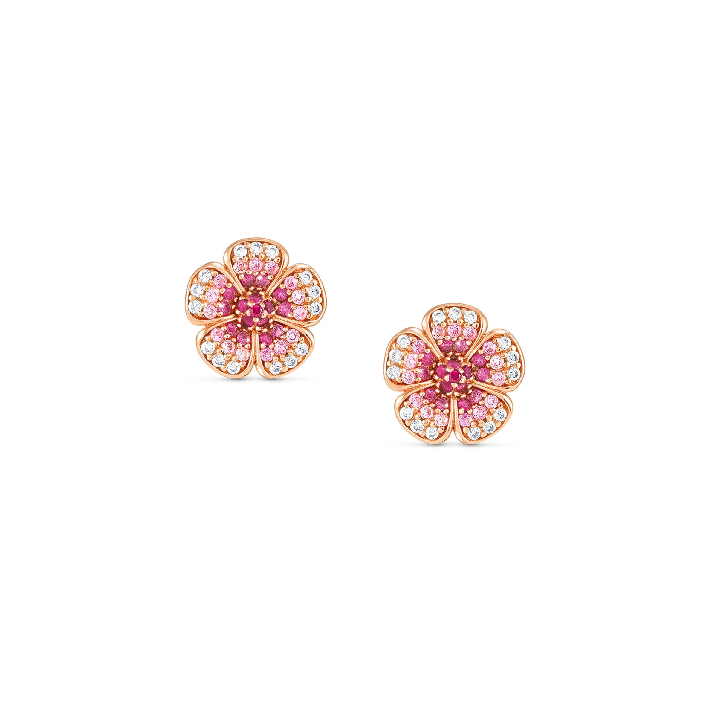 Crysalis earrings, Flower with Cubic Zirconia - Nomination Qatar Crysalis earrings, Flower with Cubic Zirconia