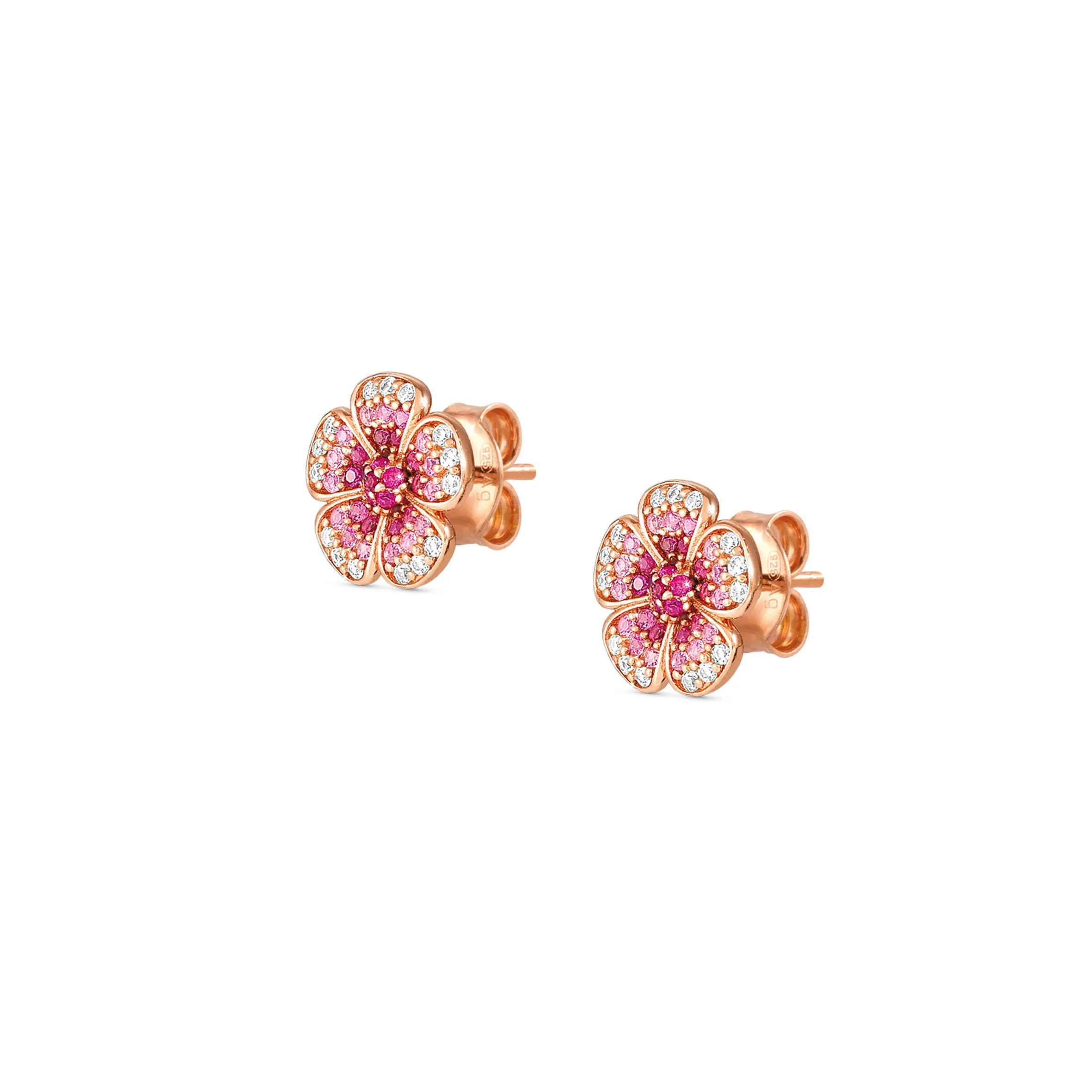 Crysalis earrings, Flower with Cubic Zirconia - Nomination Qatar Crysalis earrings, Flower with Cubic Zirconia - Image 3