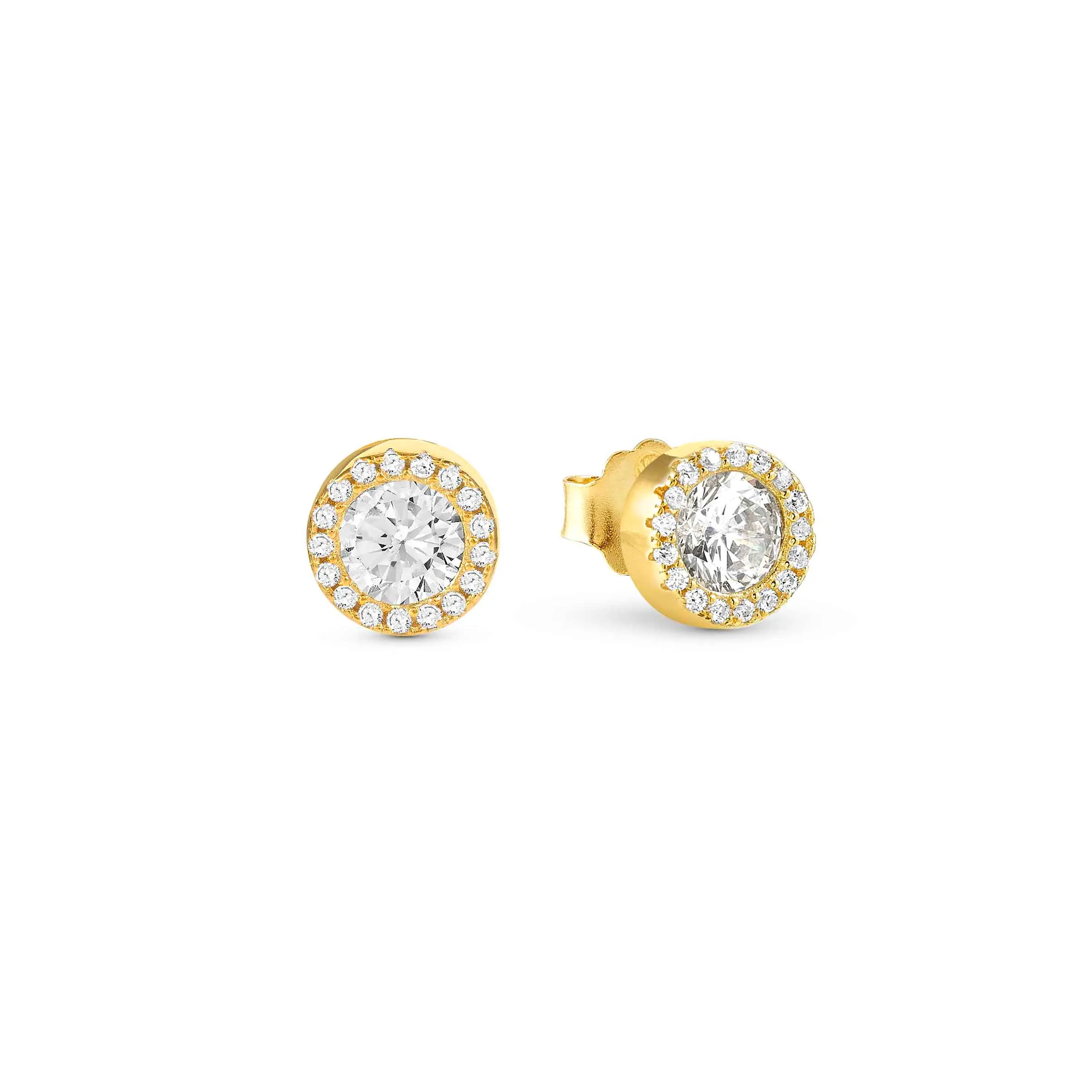 SEIDIVINA earrings, yellow gold, CZ - Nomination Qatar SEIDIVINA earrings, yellow gold, CZ
