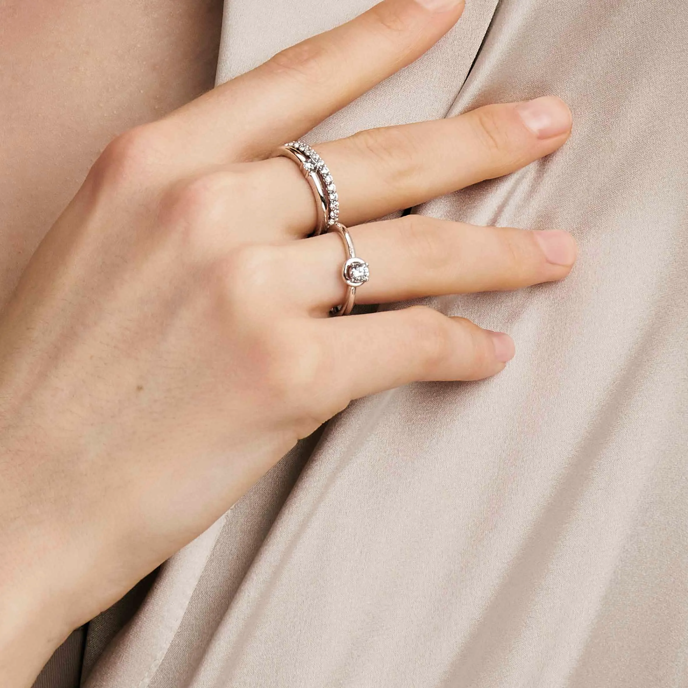 CosmicLove ring, Circle with CZ - Nomination Qatar CosmicLove ring, Circle with CZ - Image 4
