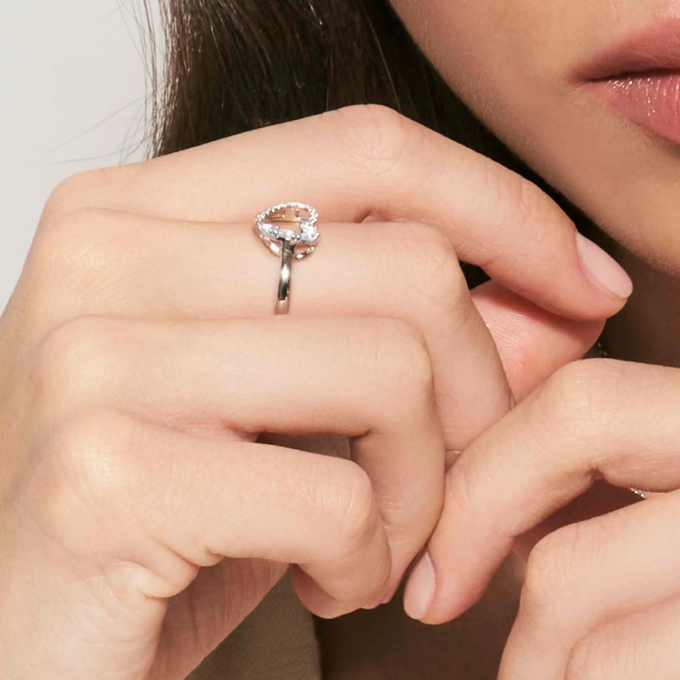 Shine Me Up ring, Heart and CZ - Nomination Qatar Shine Me Up ring, Heart and CZ - Image 2