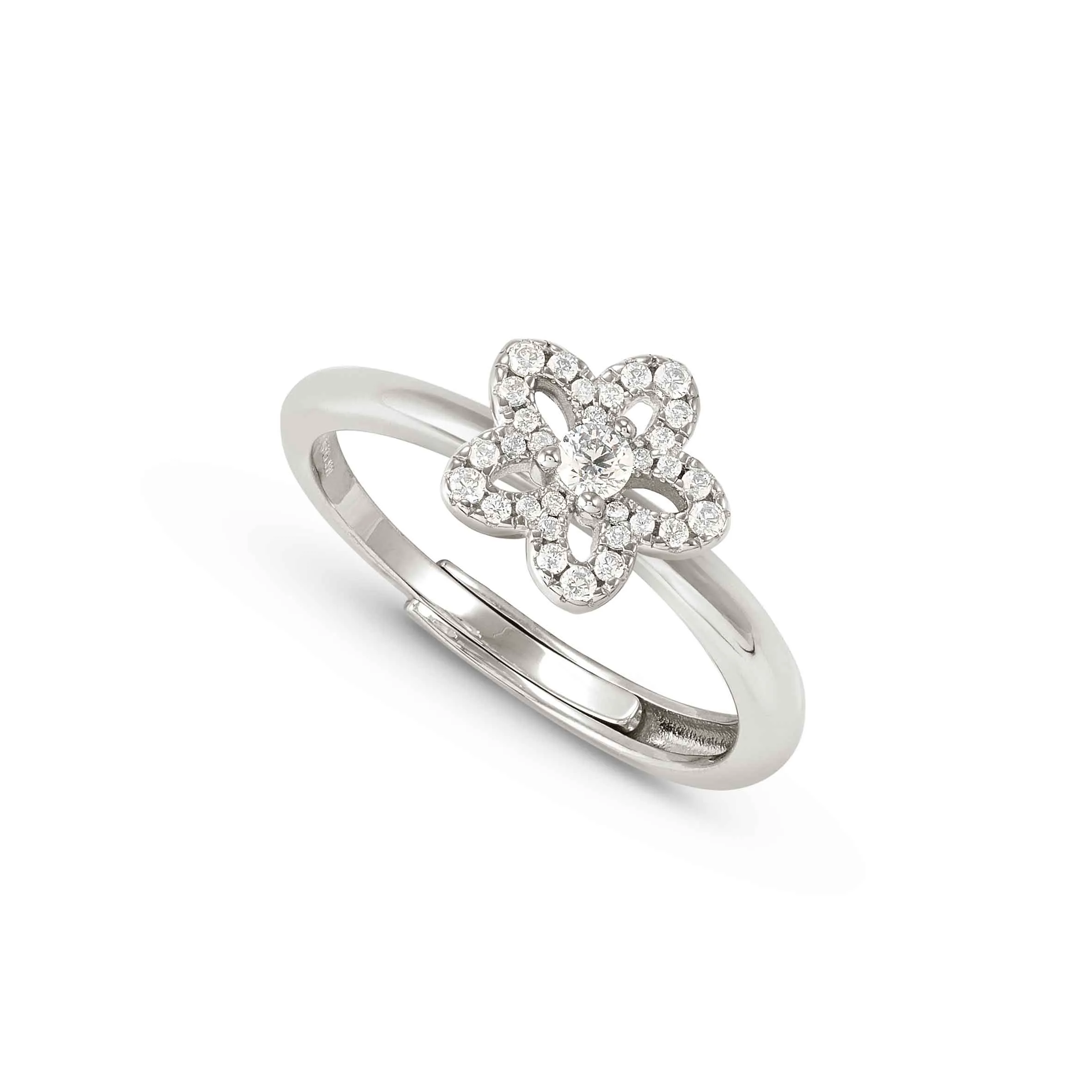 SweetMadame ring, Flower Cubic Zirconia - Nomination Qatar SweetMadame ring, Flower Cubic Zirconia