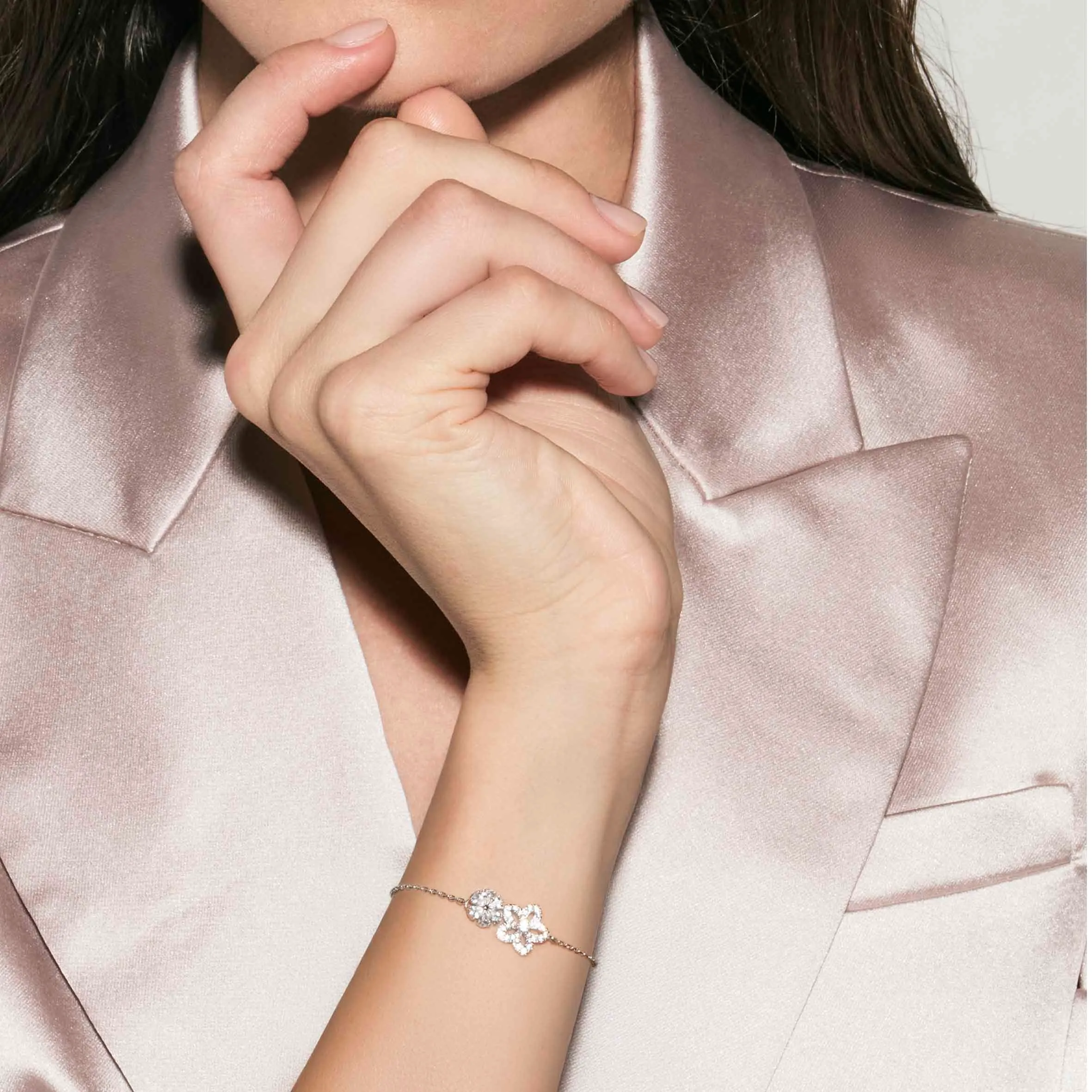 SweetMadame bracelet, Flowers with white Cubic Zirconia - Nomination Qatar SweetMadame bracelet, Flowers with white Cubic Zirconia - Image 2