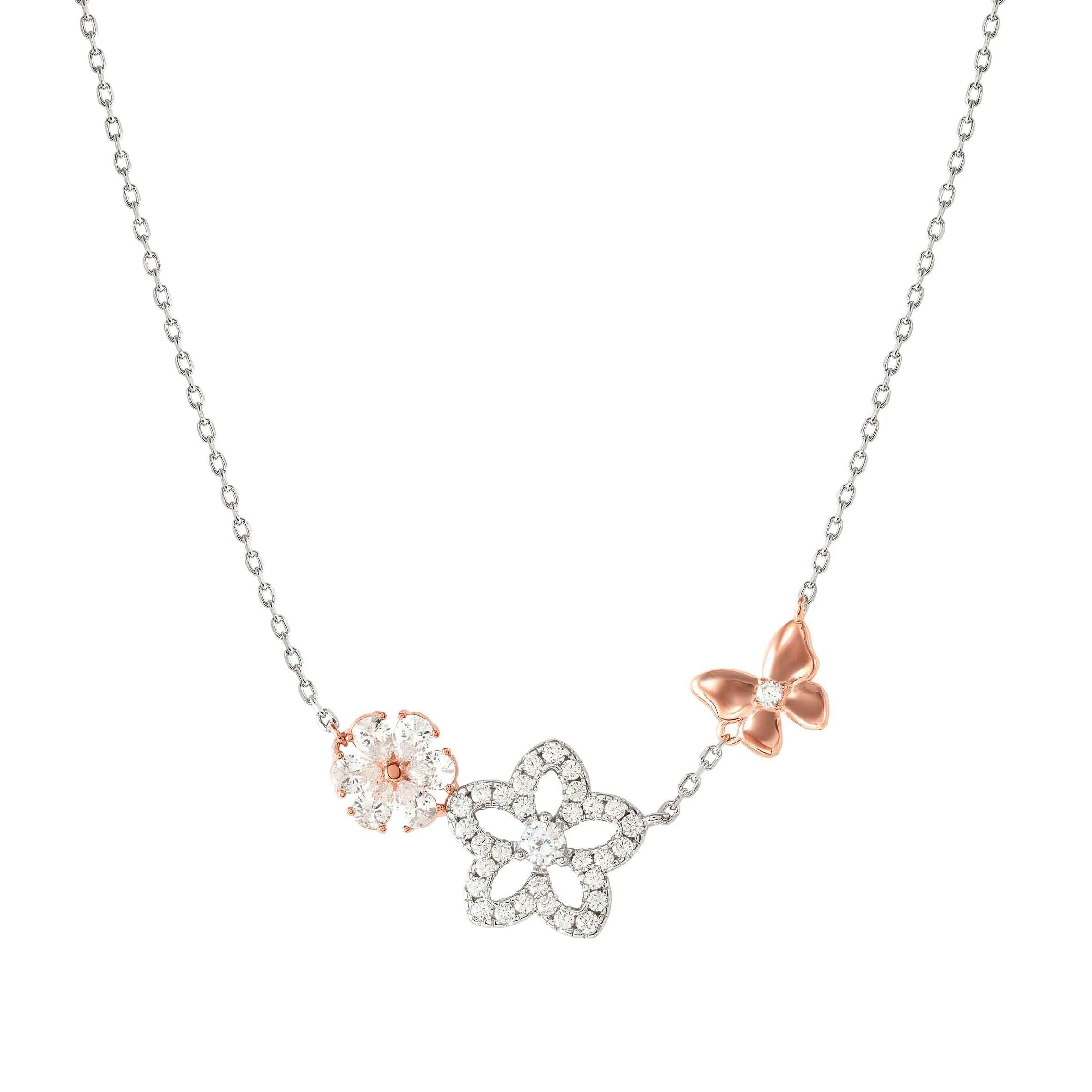 SweetMadame necklace, Sparkling Flowers and Butterflies, - Nomination Qatar SweetMadame necklace, Sparkling Flowers and Butterflies,