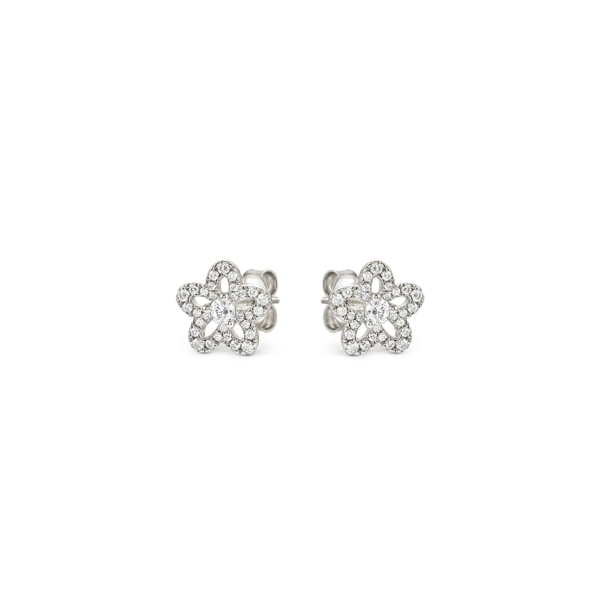 SweetMadame earrings, Flowers, White Pavé - Nomination Qatar SweetMadame earrings, Flowers, White Pavé - Image 4