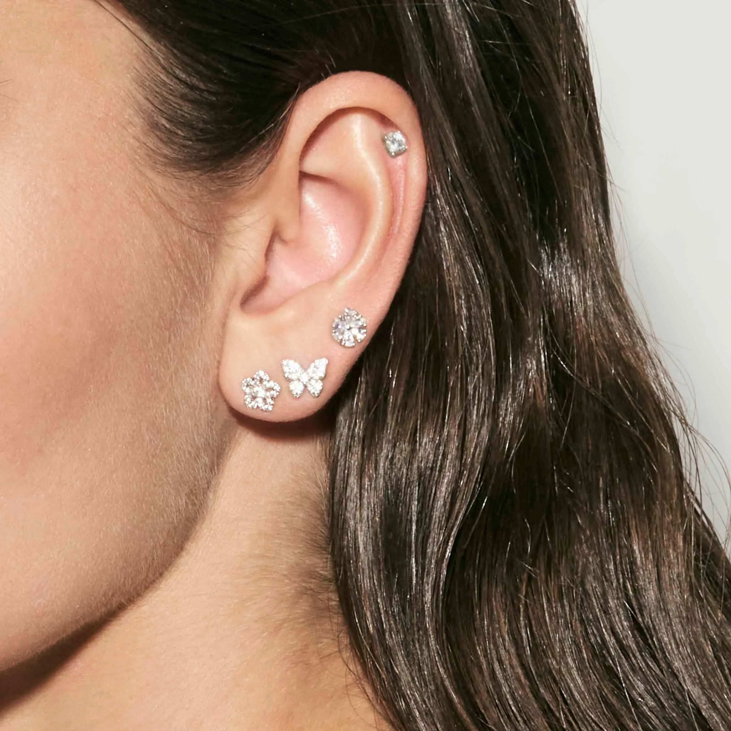 SweetMadame silver earring set, rose gold with CZ - Nomination Qatar SweetMadame silver earring set, rose gold with CZ - Image 2