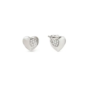 Petit Sparkle earrings, Heart