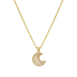 LifePoetry necklace with rounded Moon