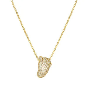 LifePoetry necklace with rounded footprint