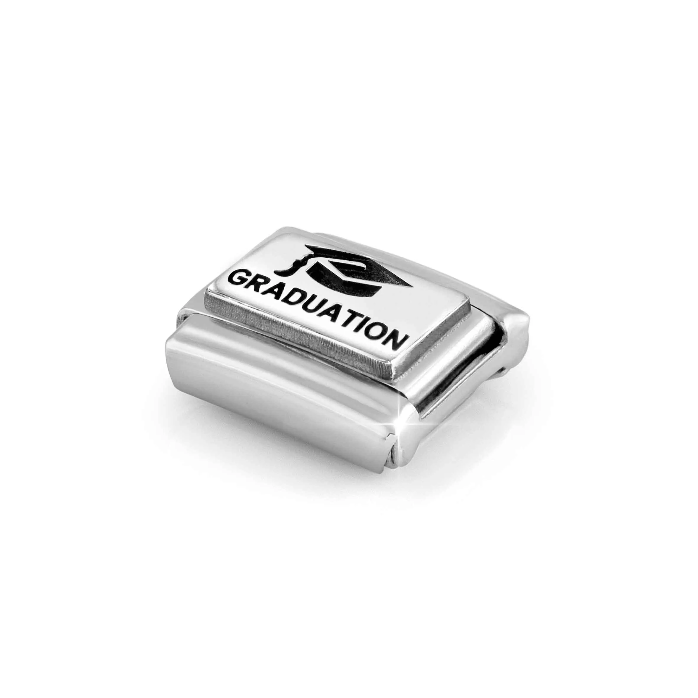 Charm, Composable Link, Graduation in Silver - Nomination Qatar Charm, Composable Link, Graduation in Silver - Image 4