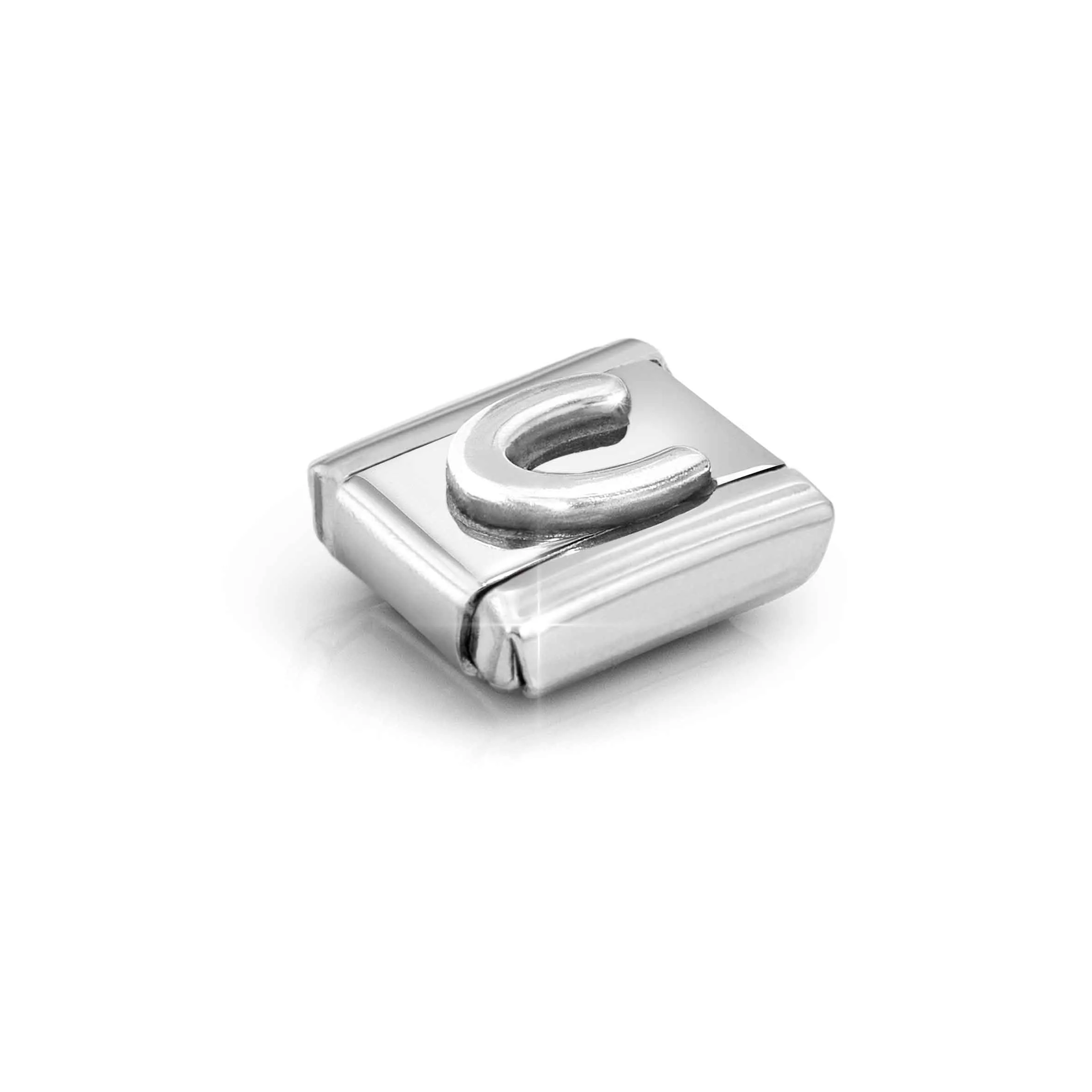 Charm, Composable Link, Letter C, silver - Nomination Qatar Charm, Composable Link, Letter C, silver - Image 5