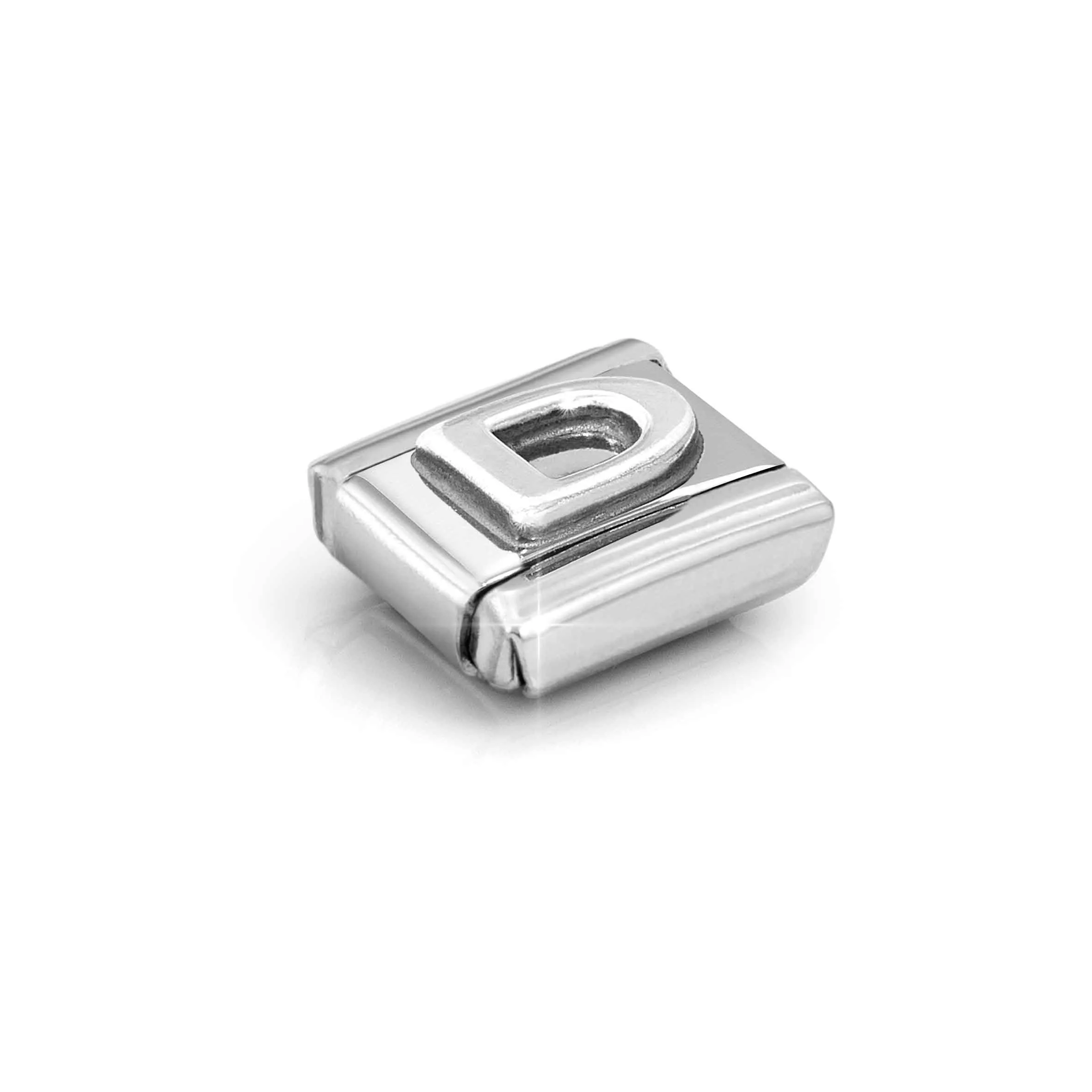 Charm, Composable Link, Letter D, silver - Nomination Qatar Charm, Composable Link, Letter D, silver - Image 5