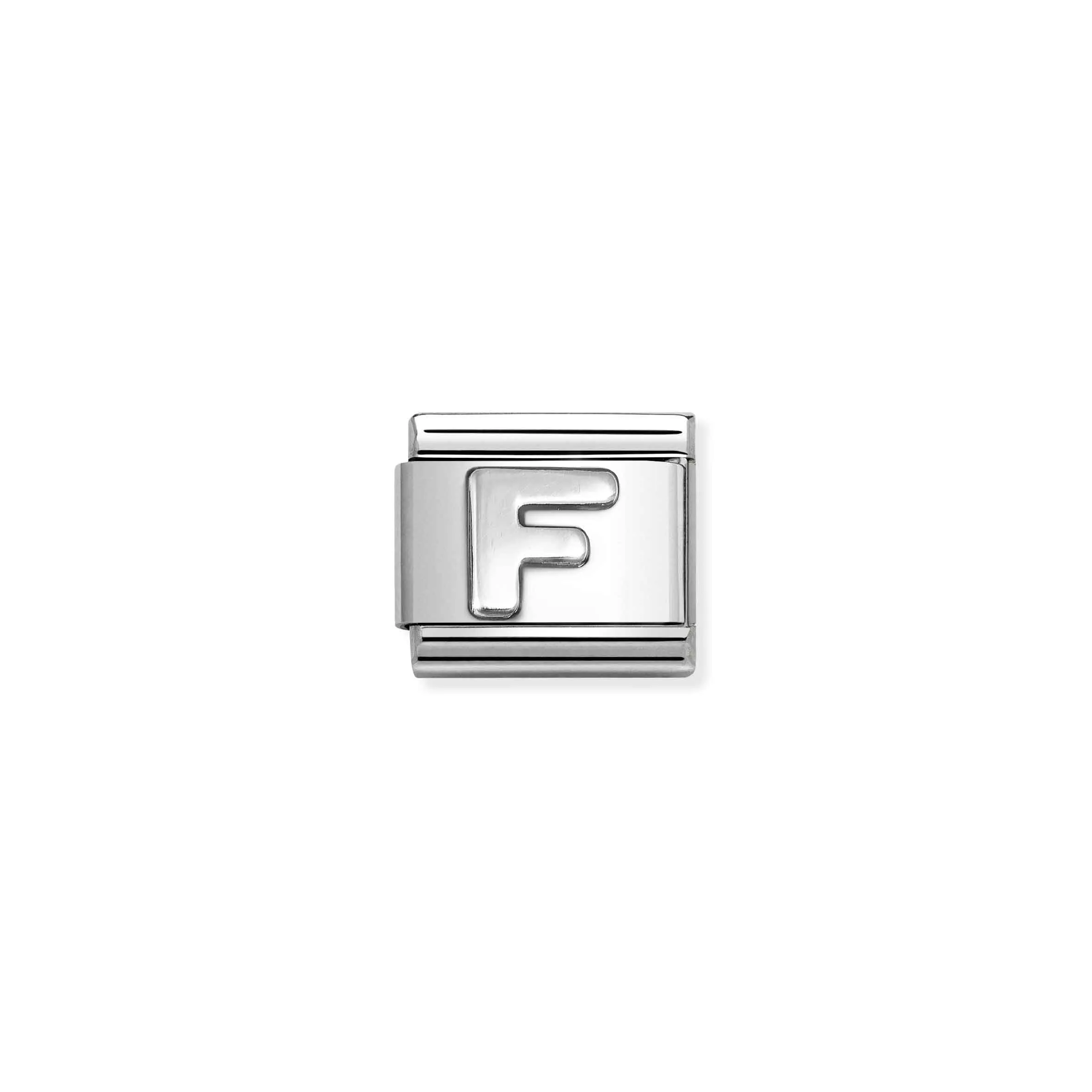 Charm, Composable Link, Letter F, silver - Nomination Qatar Charm, Composable Link, Letter F, silver