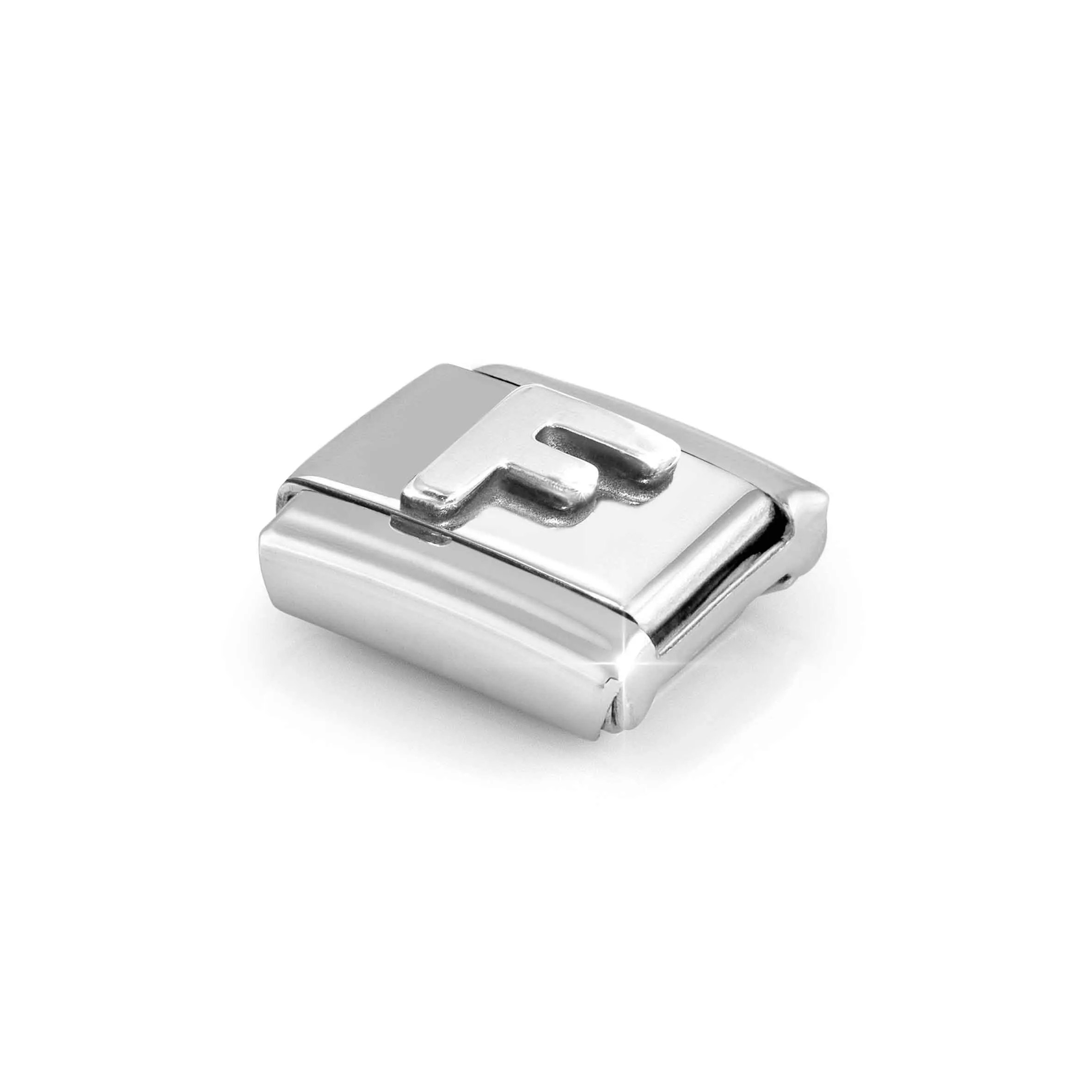 Charm, Composable Link, Letter F, silver - Nomination Qatar Charm, Composable Link, Letter F, silver - Image 5
